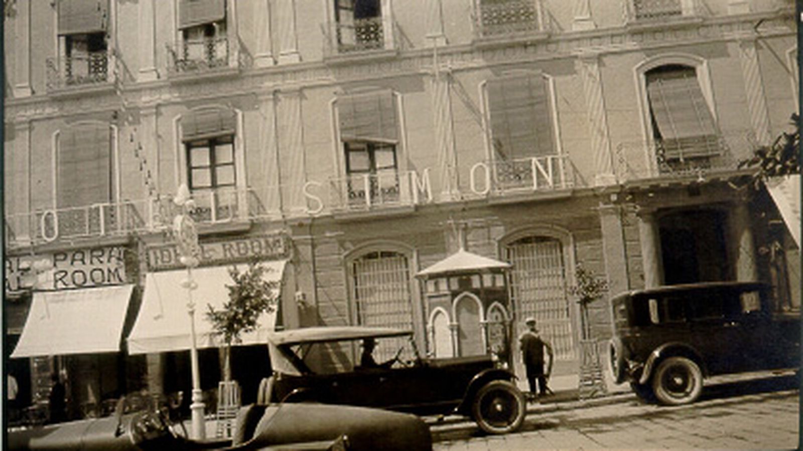 Hotel Simón en 1920.