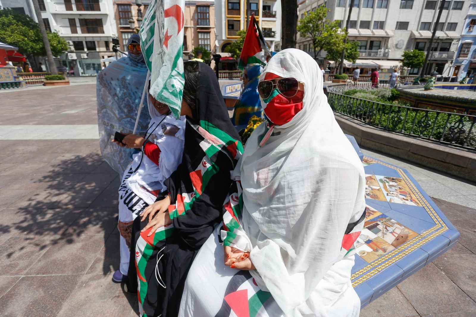 Las fotos de la concentración por los presos políticos saharauis en Algeciras