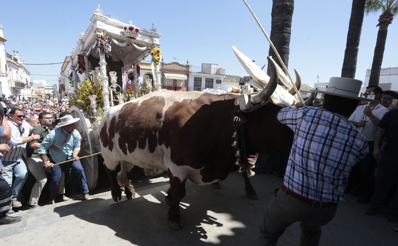 Paso de las hermandades por Villamanrique