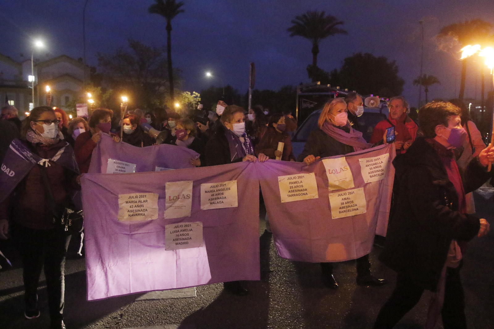 La manifestación contra la violencia de género en Córdoba, en fotografías