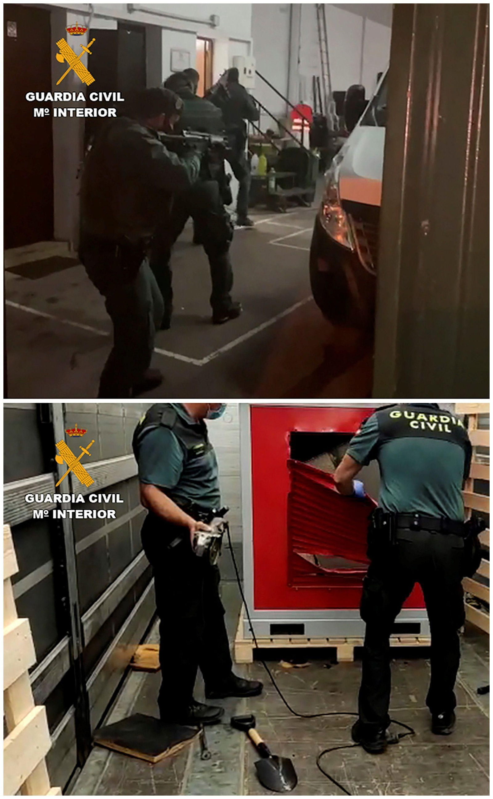 Dos toneladas de hachís incautadas y siete detenidos en una operación antidroga en Málaga