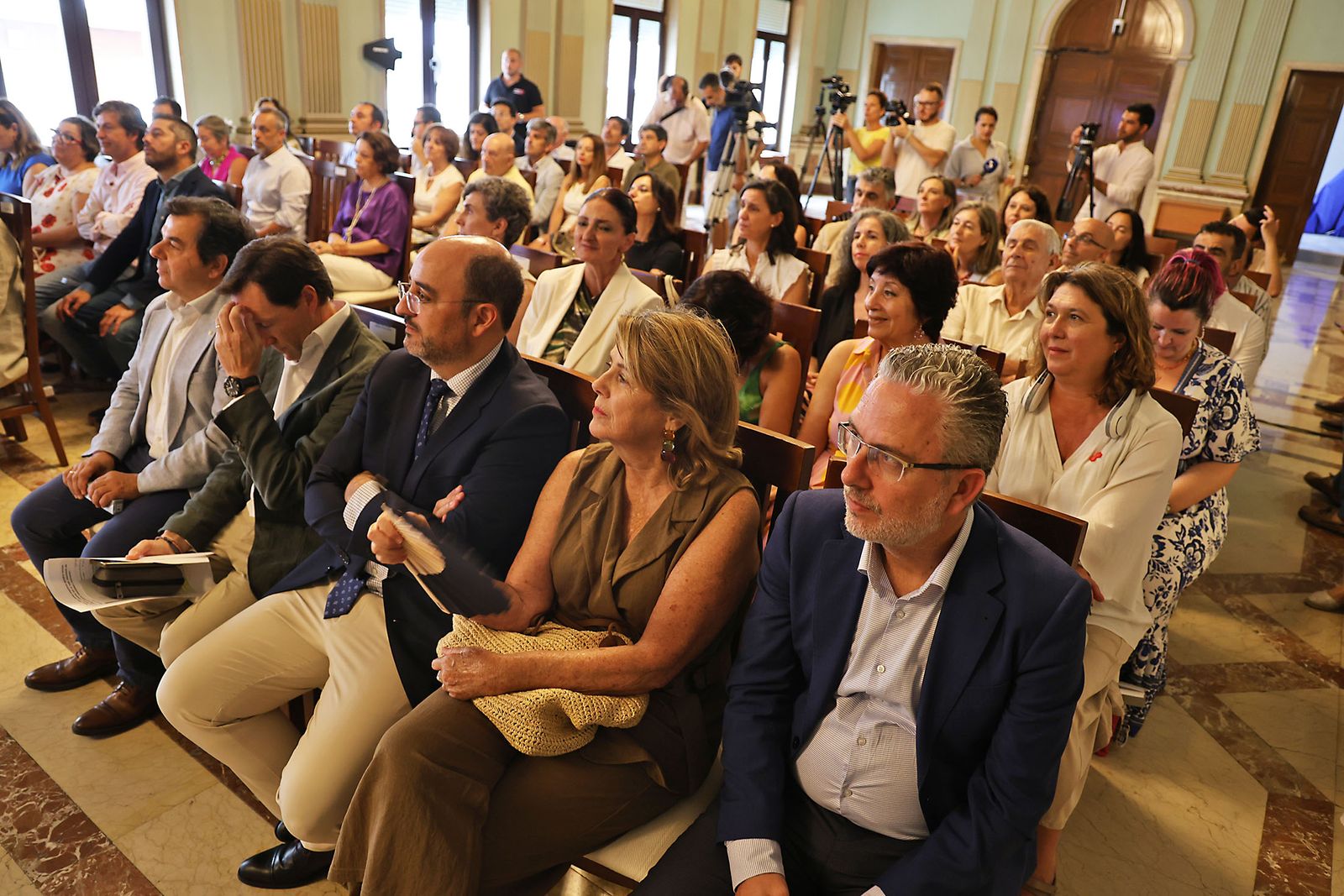 Imágenes de la presentación del Pacto Social por el Agua en Huelva