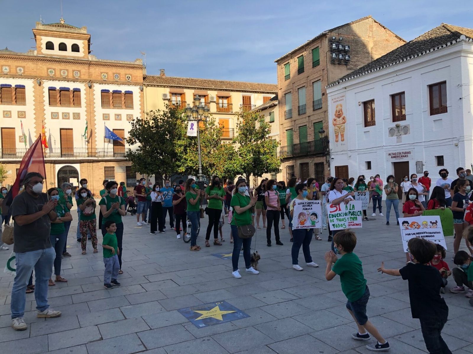 Manifestación, ayer, en Santa Fe.