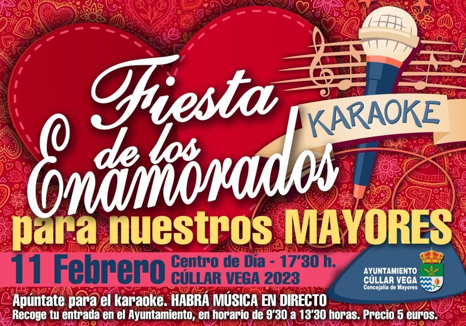 Los mayores de Cúllar Vega (Granada) celebrarán San Valentín con un 'guateque romántico'