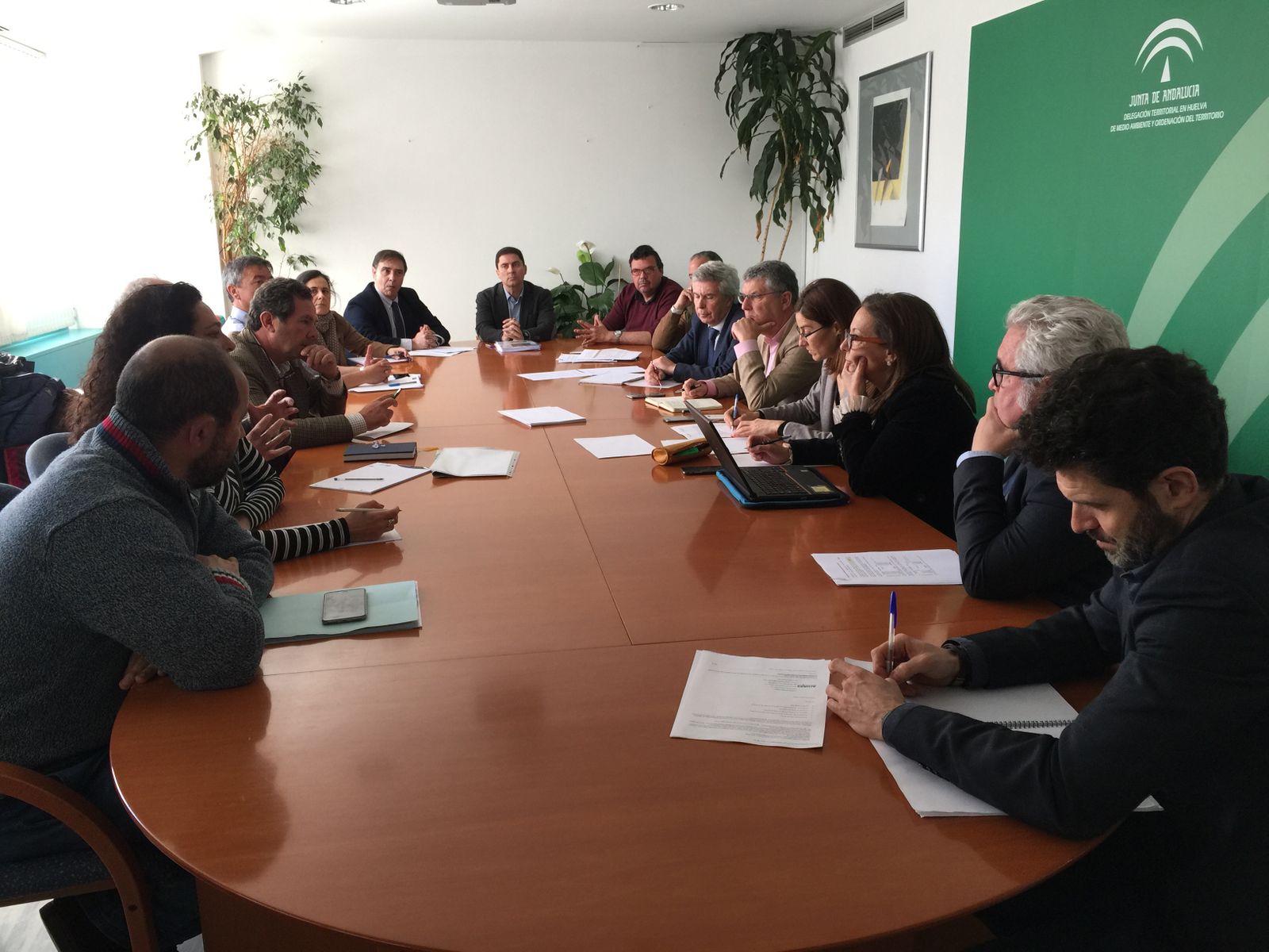 Imagen de la reunión de la comisión de seguimiento.