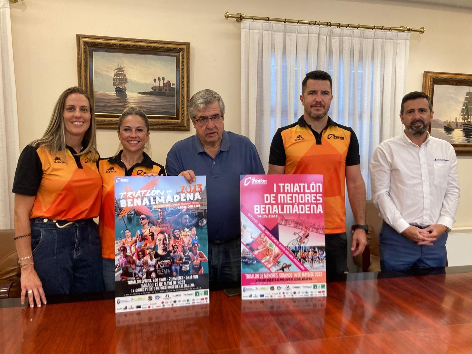 El acto de presentación de la prueba deportiva.