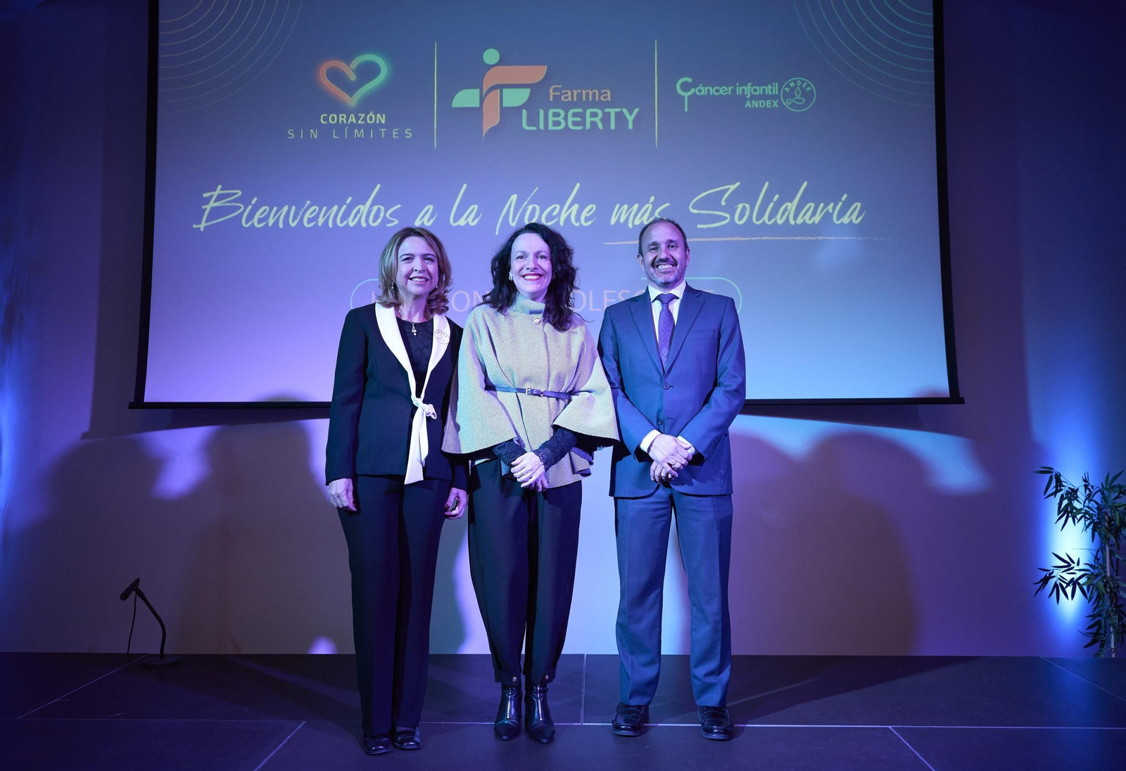 Autoridades presentes en la gala benéfica de Andex y Farmaliberty a favor de la ayuda psicológica en la 'Plaza Zero'.