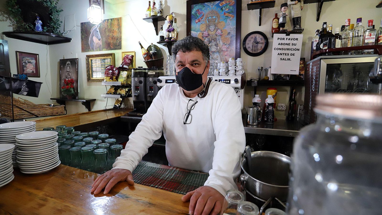 Estefan dirige el restaurante Las Carretas en la aldea desde hace ocho años.