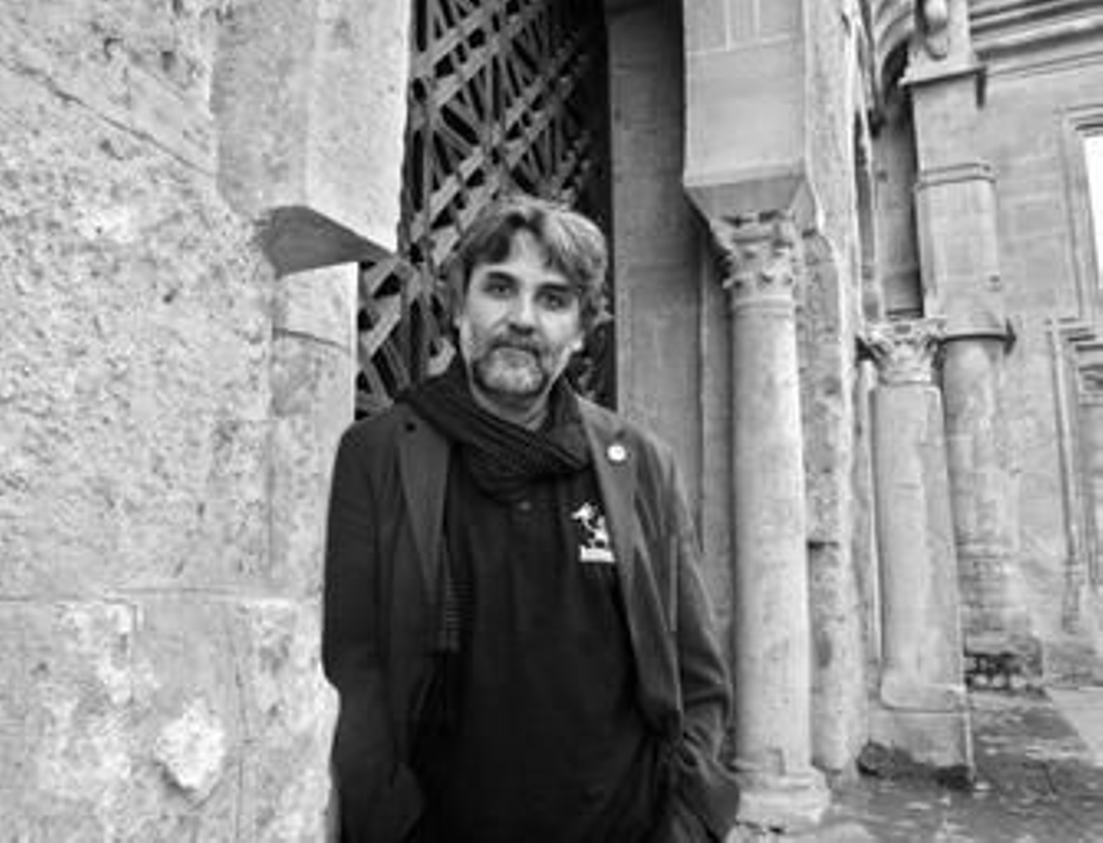 Antonio Zurera, ayer, en el Patio de los Naranjos.