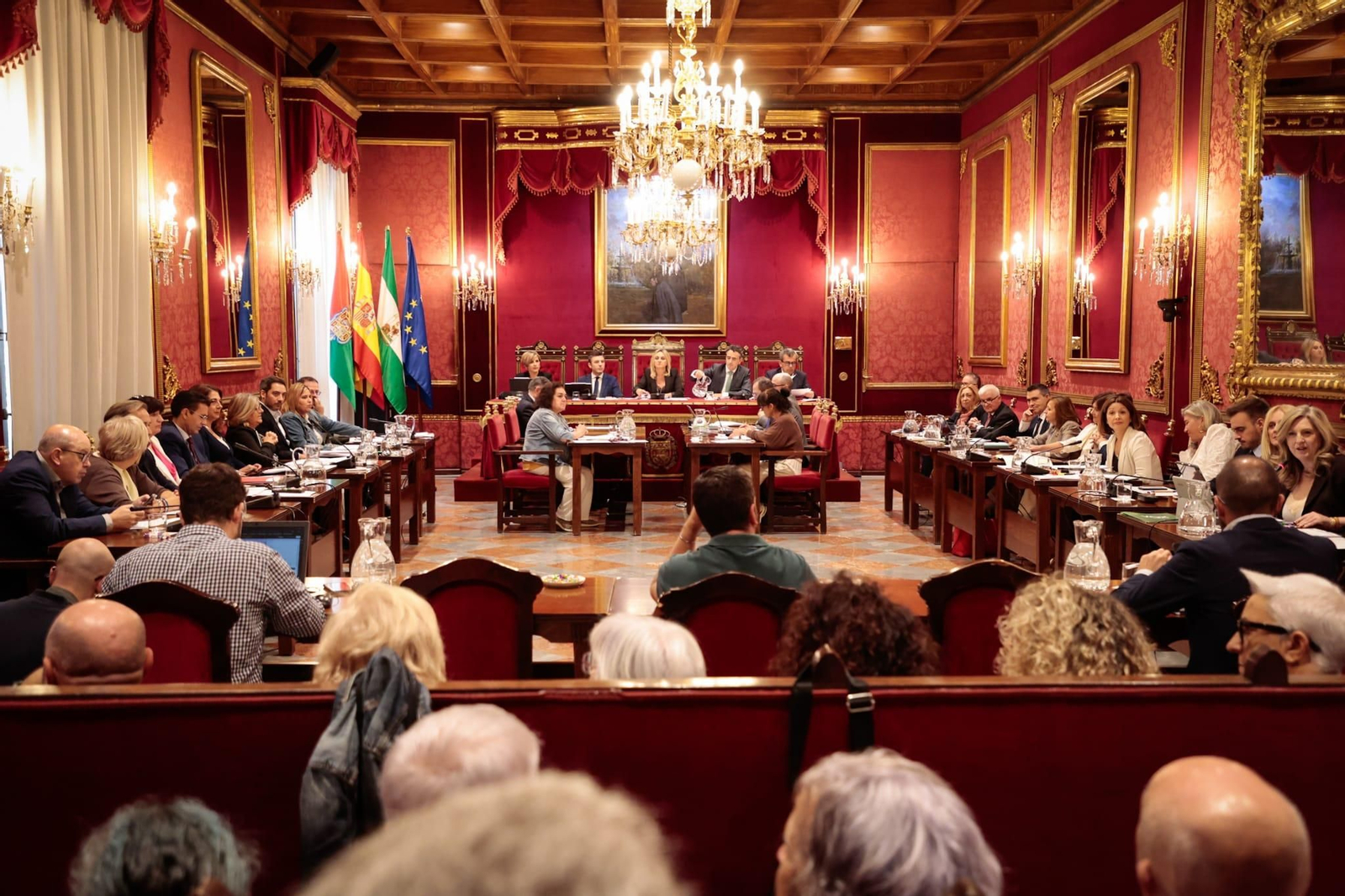 Vista general del salón de plenos del Ayuntamiento.