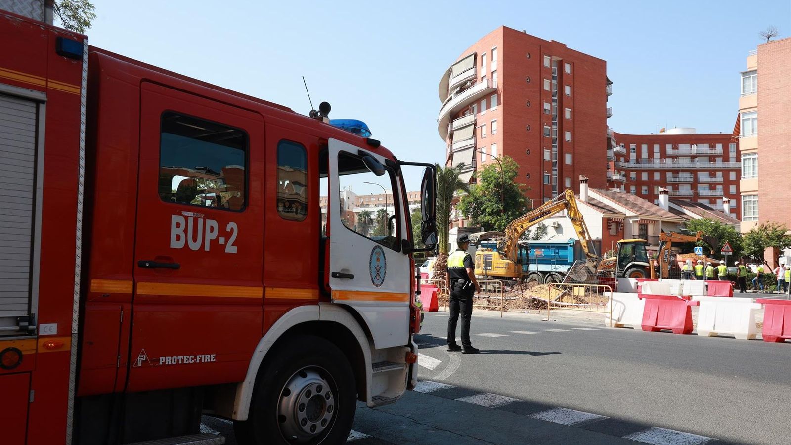 Imagen de archivo de bomberos de Sevilla