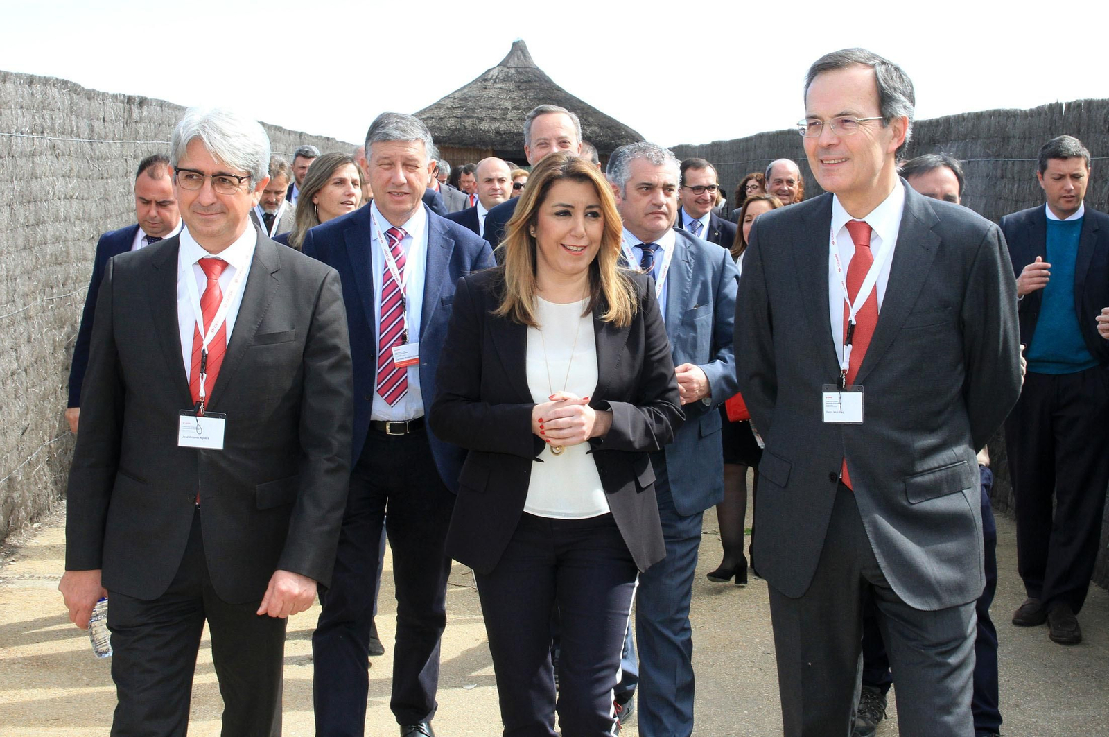 La presidenta de la Junta de Andalucía, Susana Díaz, y el consejero delegado de Cepsa, Pedro Miró, inauguran el proyecto 'Optimización de Aromáticos' de Cepsa, en imágenes