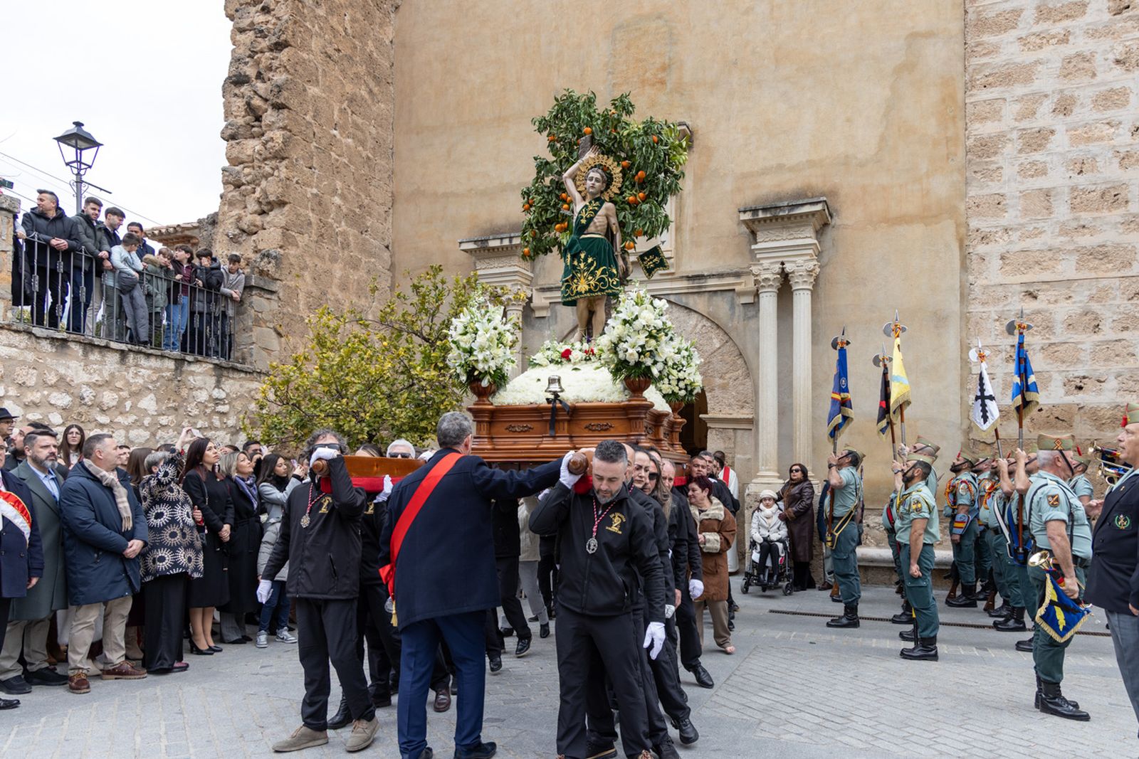Solemne procesión de San Sebastián en La Guardia de Jaén
