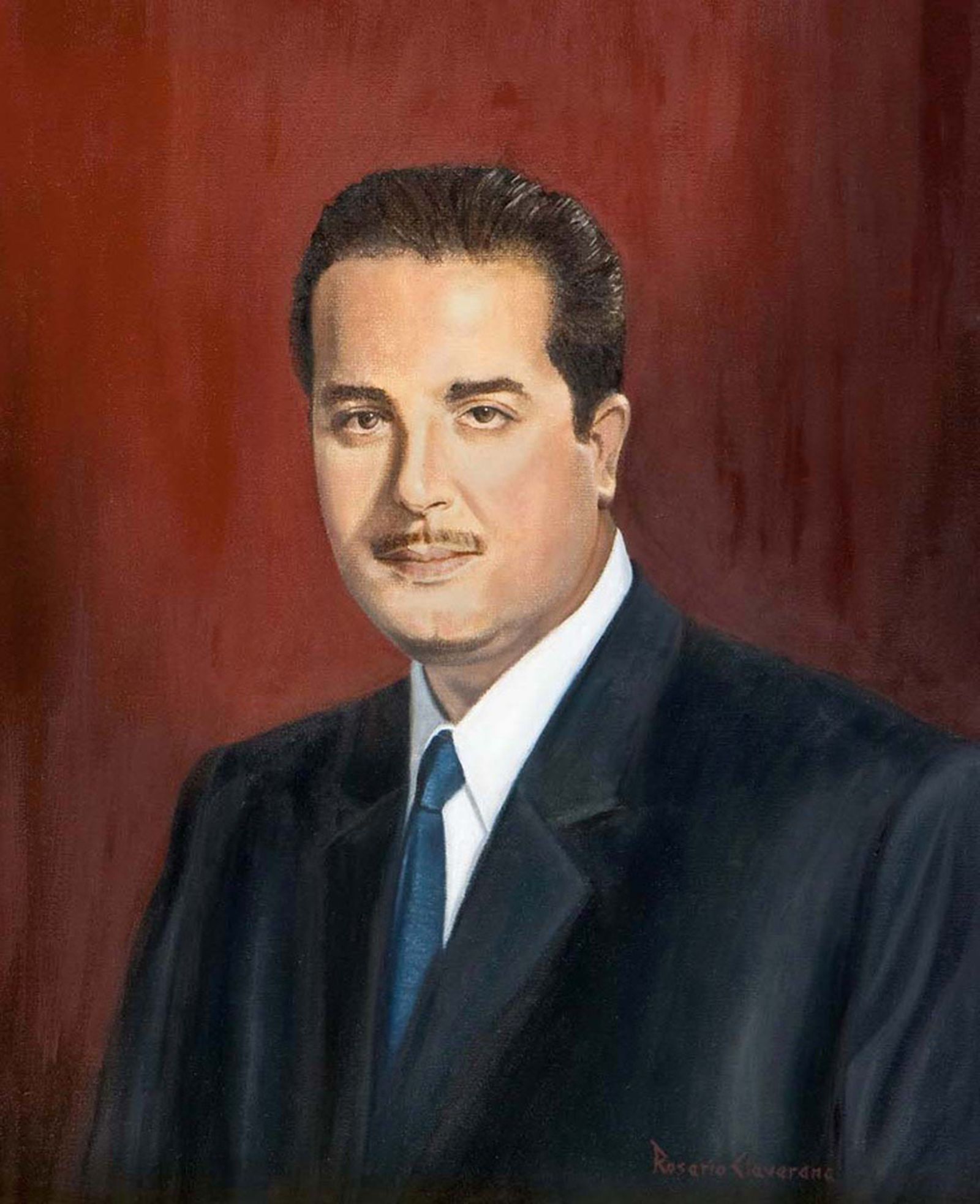 Cuadro de Daniel Saucedo, pintado por Rosario Clavarana