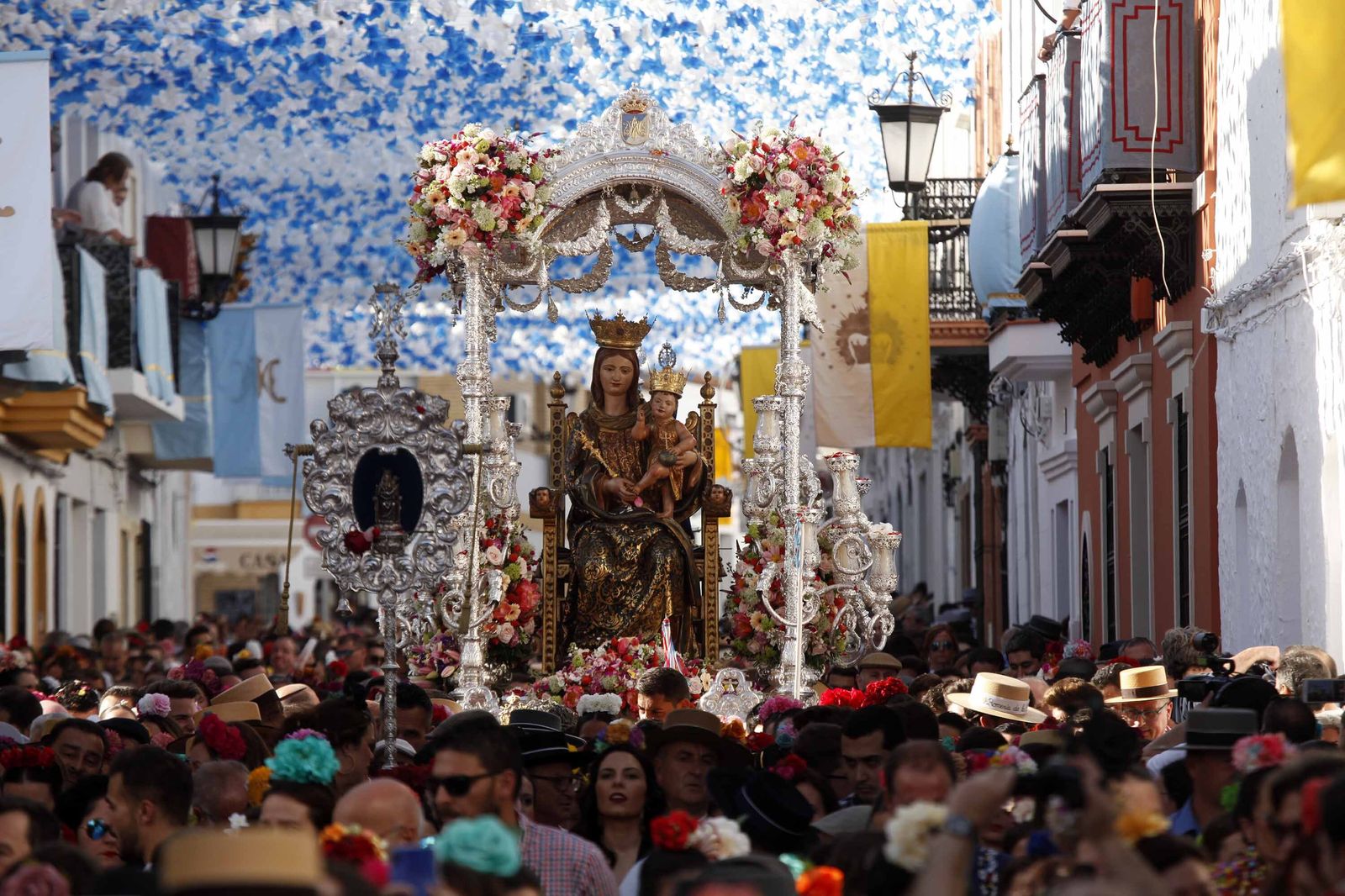 Anterior edición de la Romería de la Bella en Lepe.