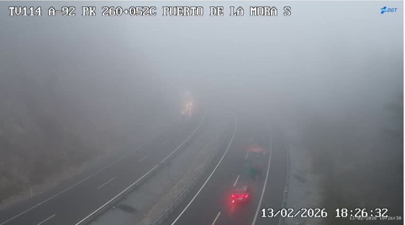 Estado de la carretera esta tarde