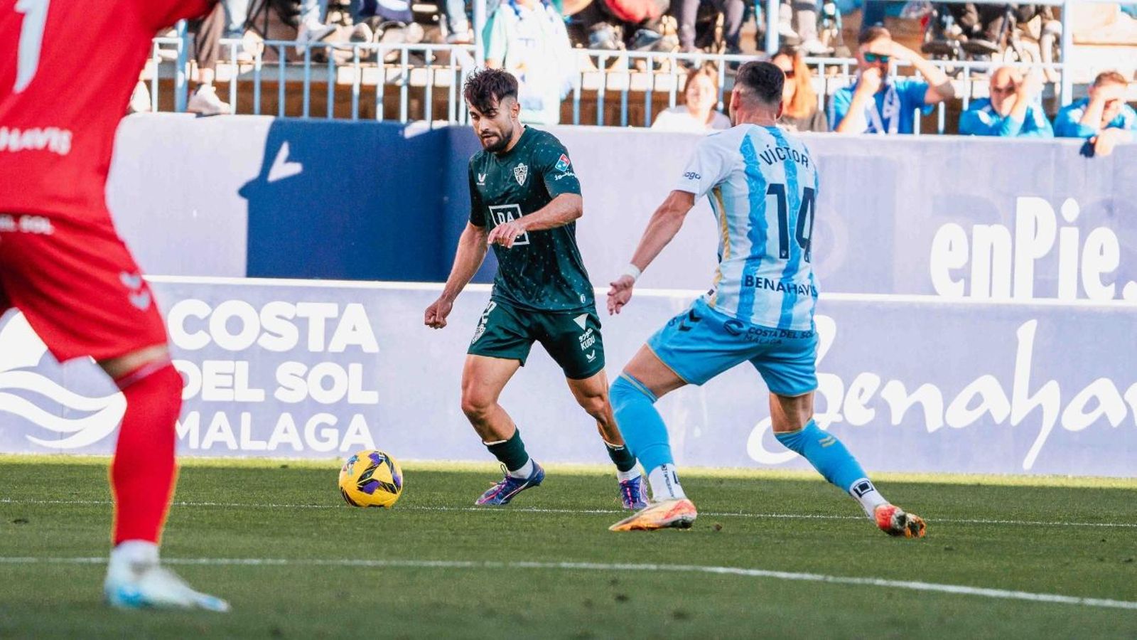 Arnau Puigmal, titular en el duelo liguero contra el Málaga.