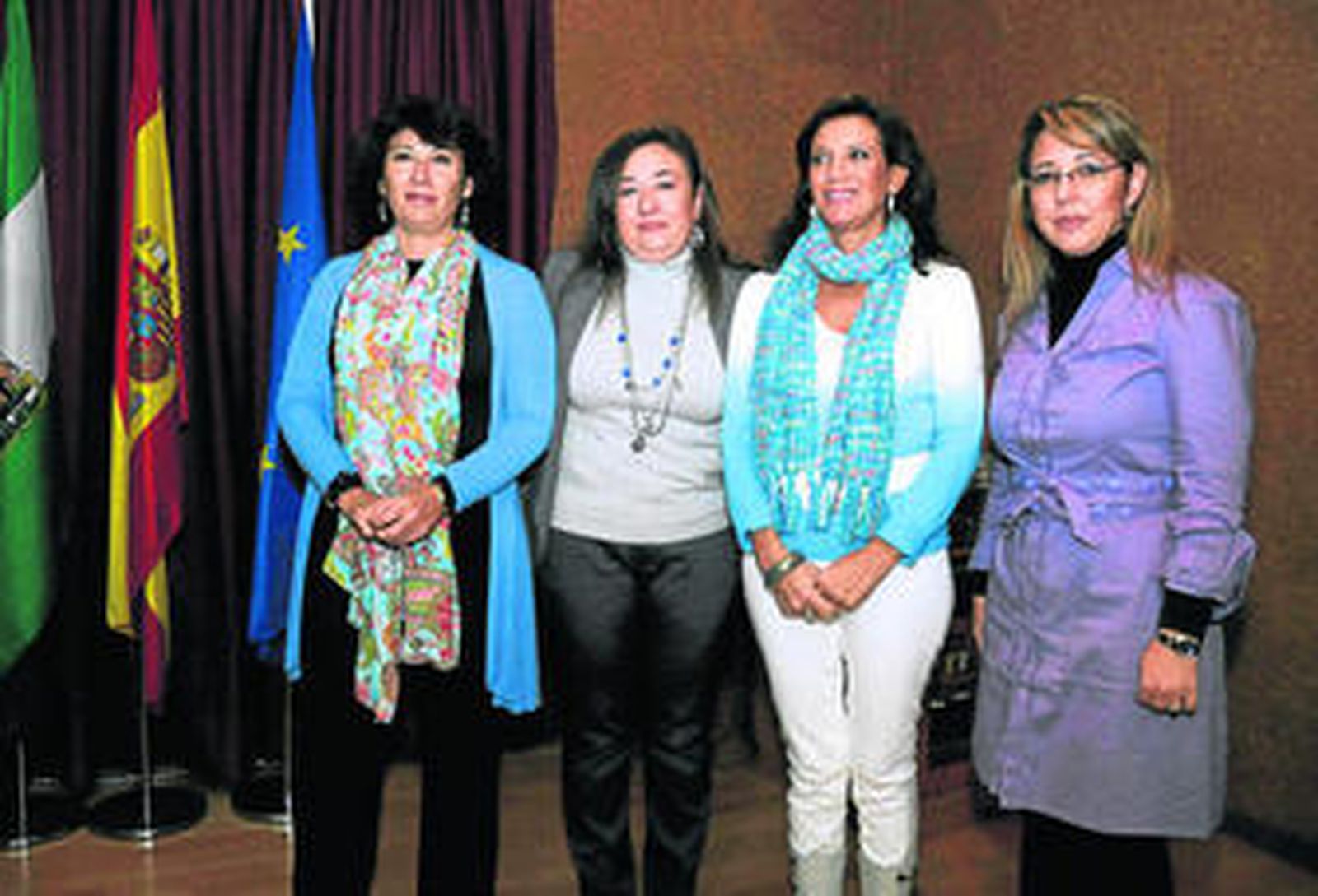 Mª José Sánchez Apellániz, Soledad Pérez, Nani Carvajal y Mar Ramírez.