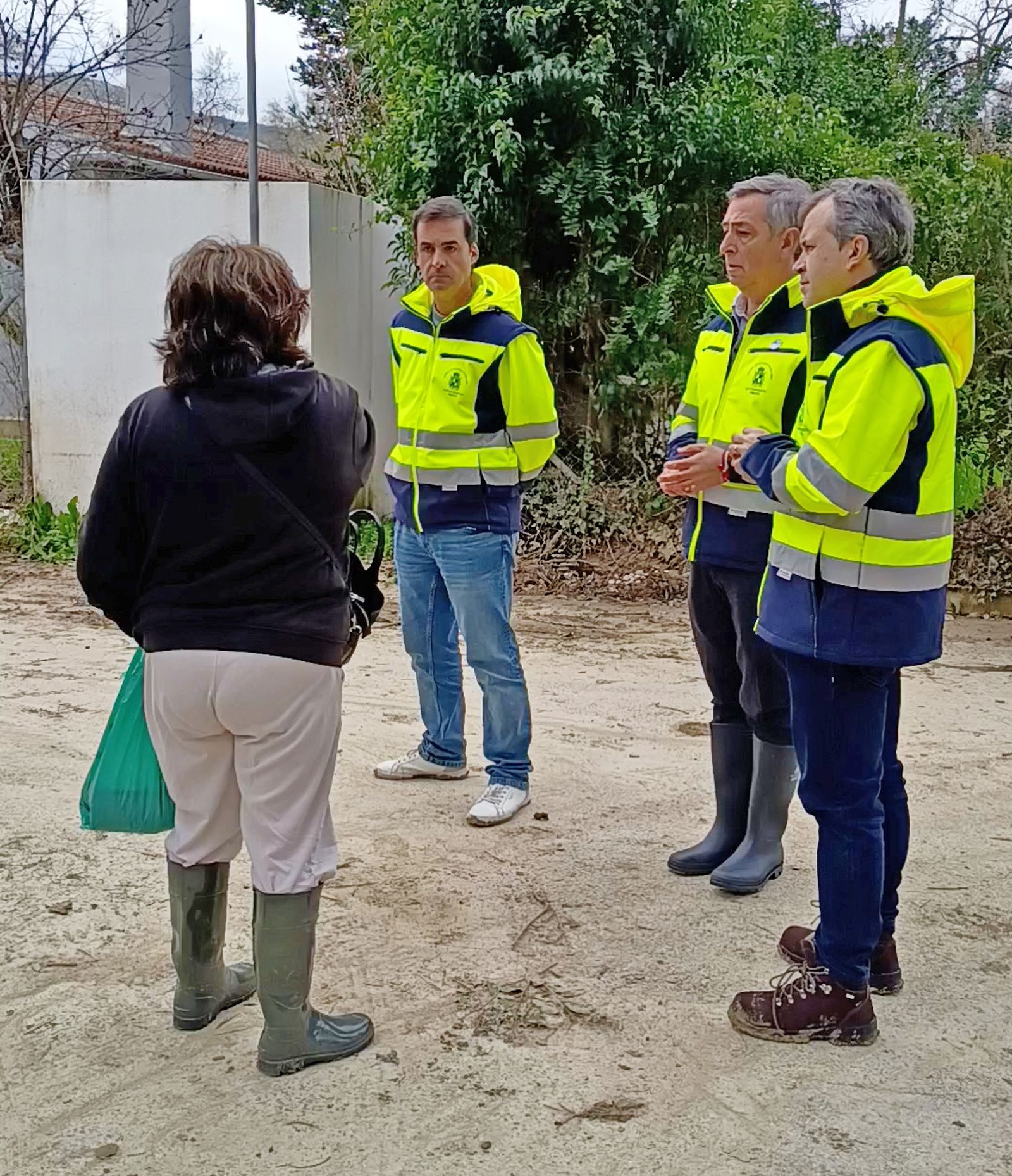 Visitas a las labores de limpieza tras el temporal