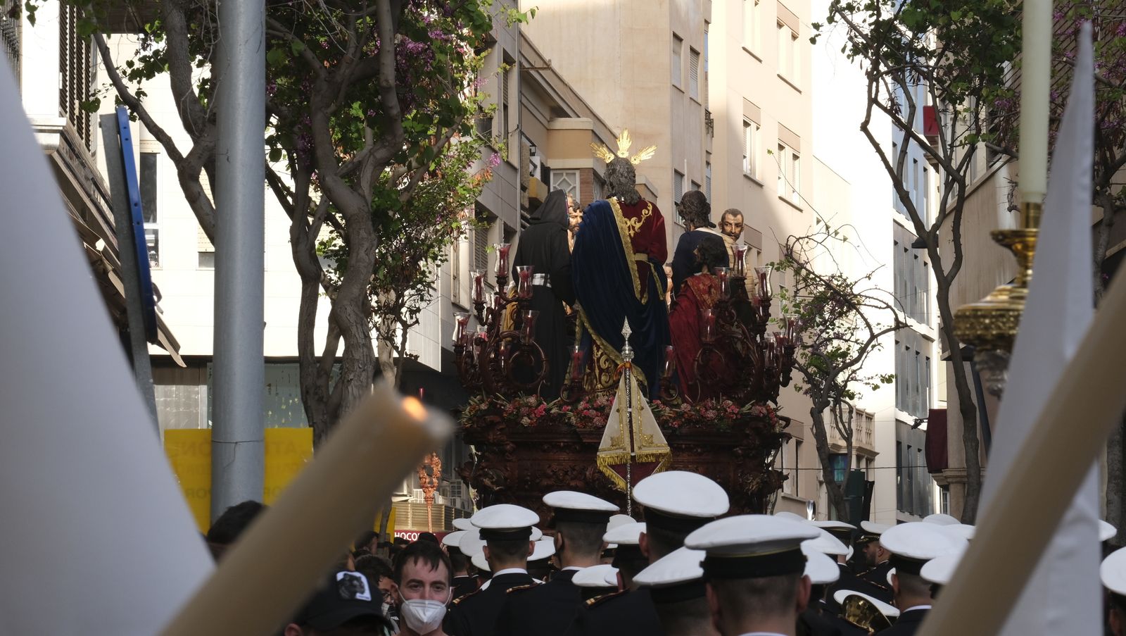 Fotogalería procesión de la Santa Cena. Semana Santa de Almería 2022.