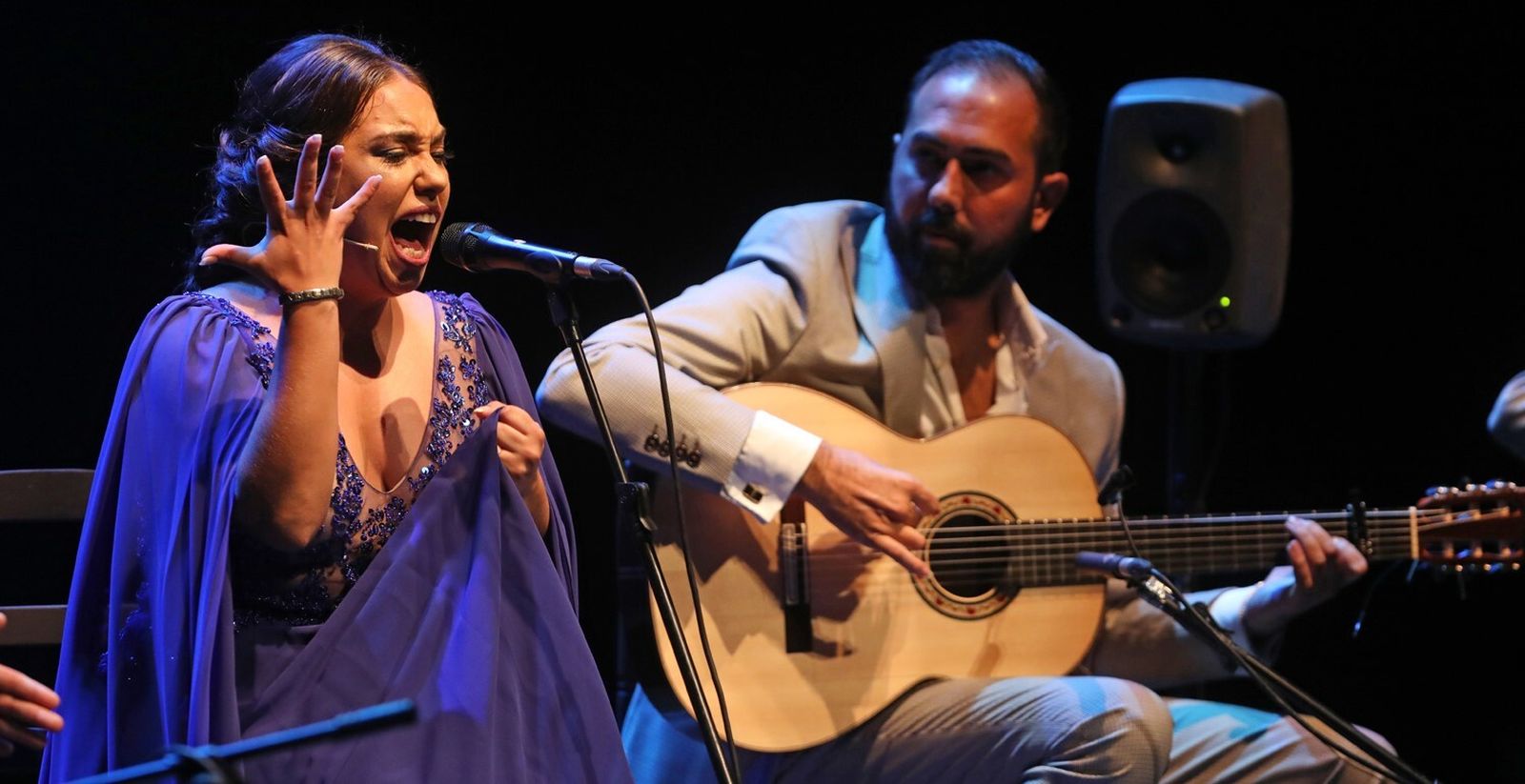 María Terremoto, durante un concierto.