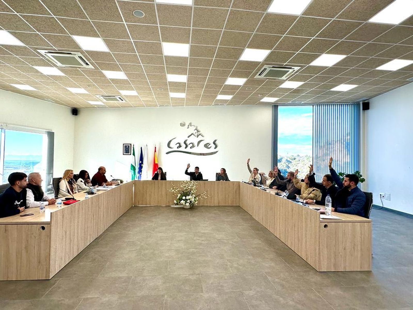 La votación de los presupuestos municipales.