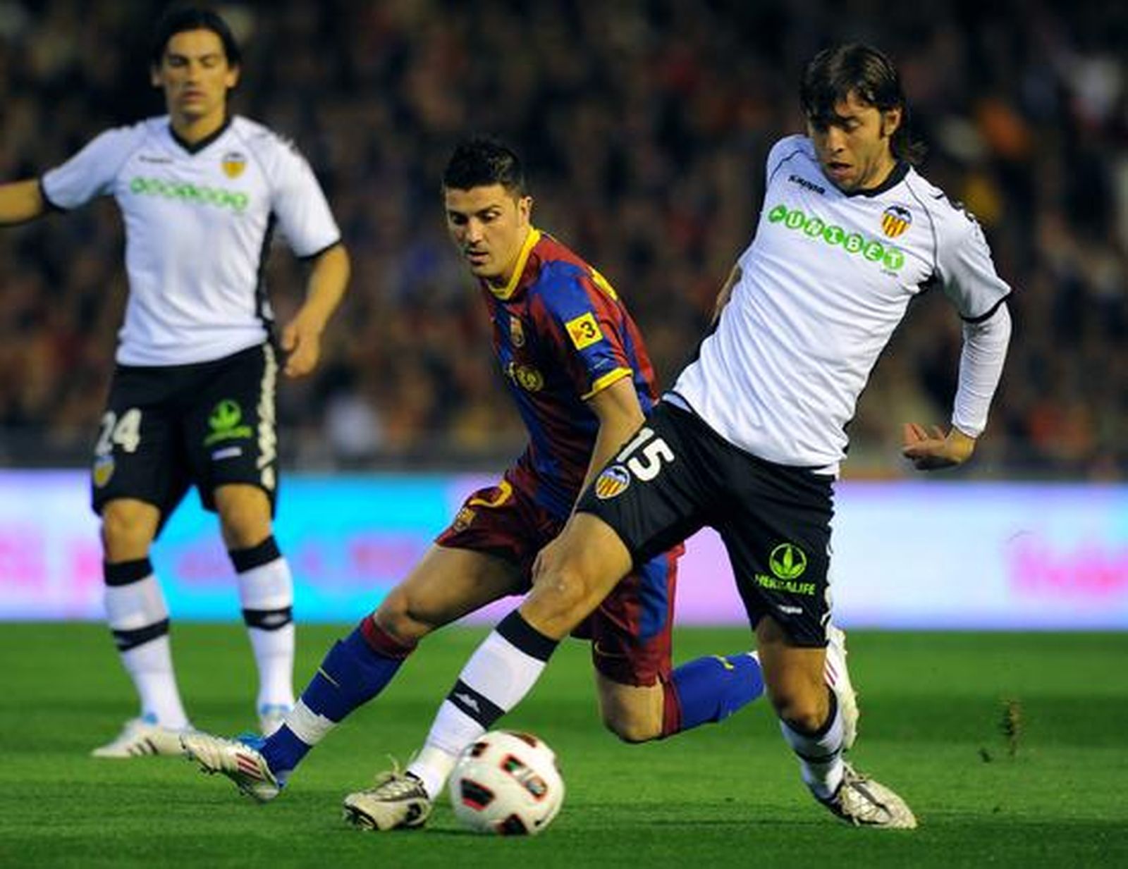El Barcelona consigue una trabajada victoria en Mestalla.

Foto: AFP/ Reuters