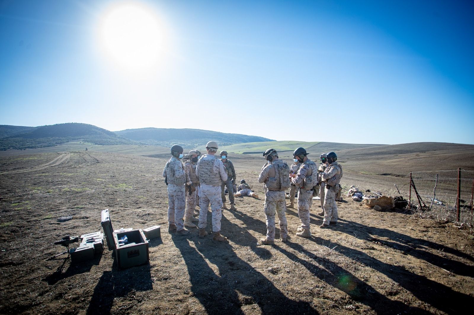 Infantería de Marina: Imágenes del ejercicio de tiradores de precisión de la FUPRO en el Retín