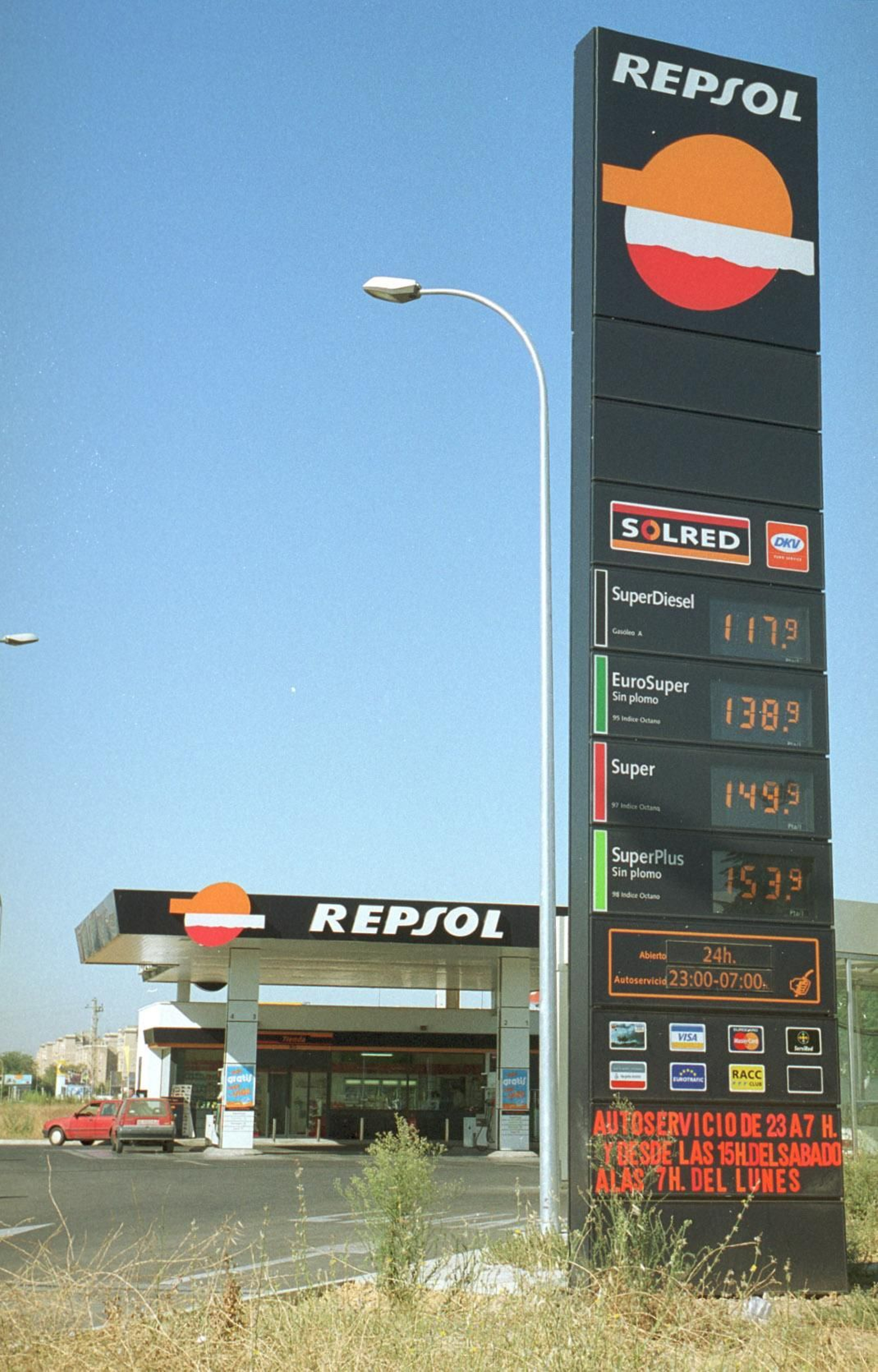 Una gasolinera Repsol
