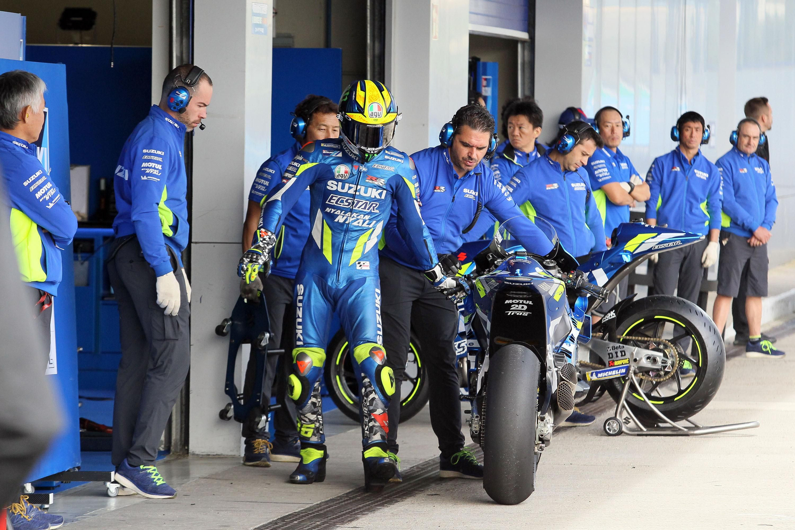 Primer día de los equipos de MotoGP en Jerez