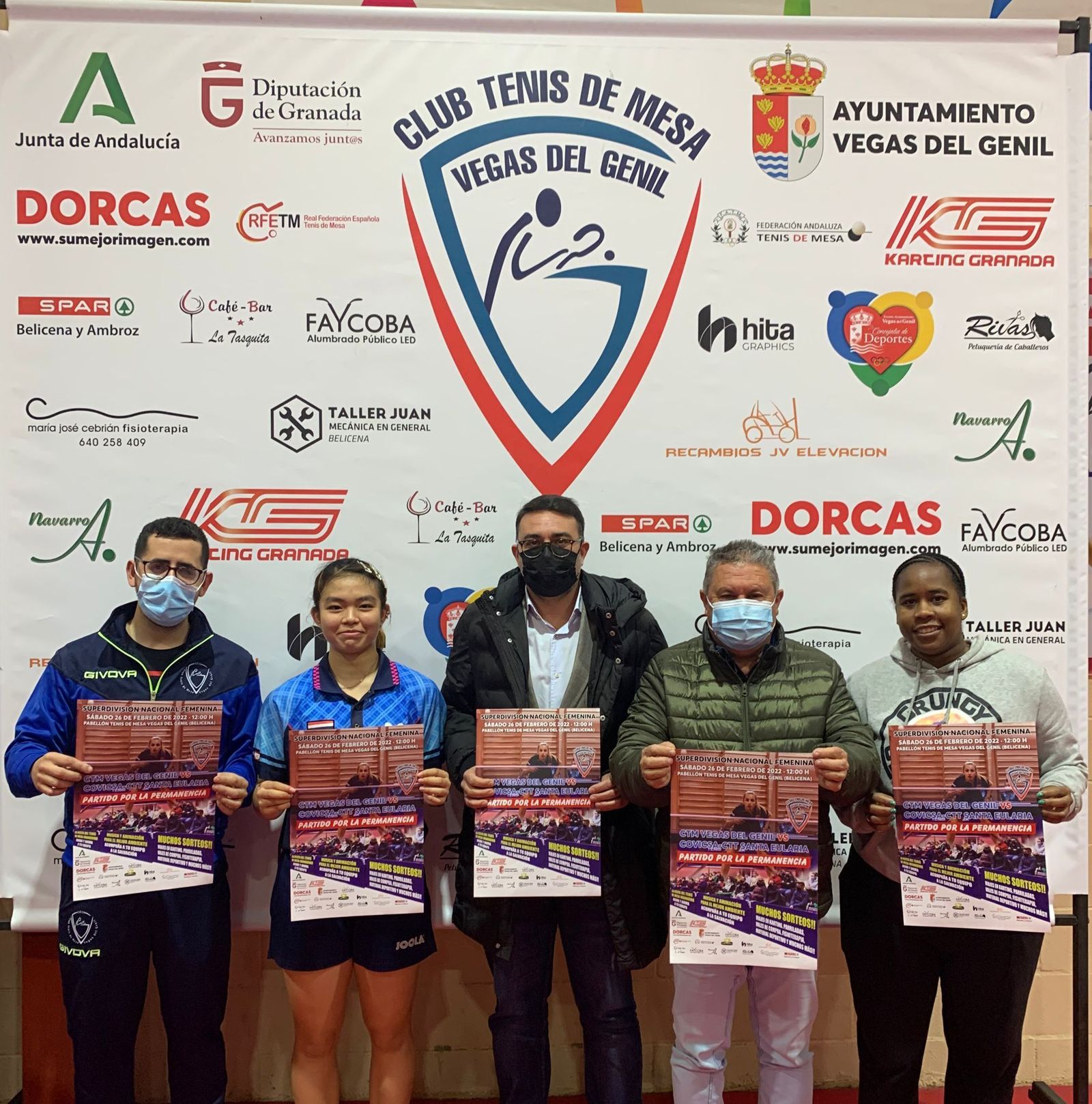 Momento de la presentación del duelo en Vegas del Genil.