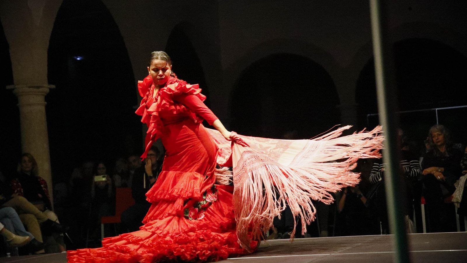 La bailaora María Moreno durante su actuación.