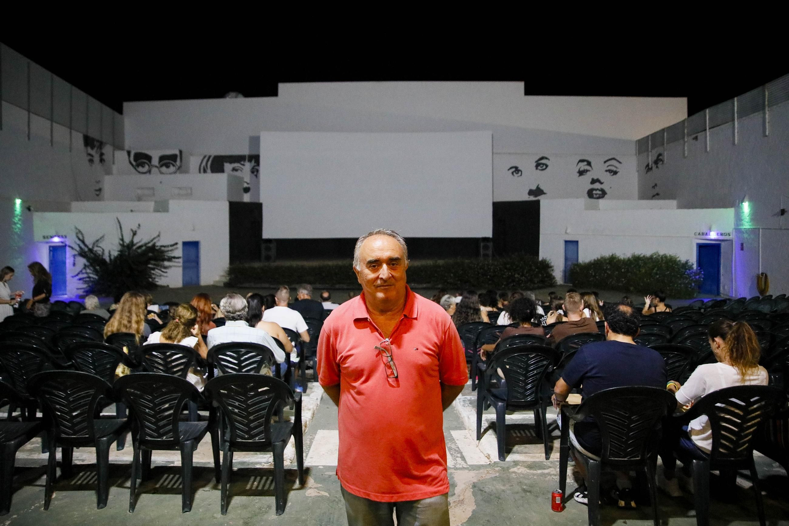 Imágenes de la última proyección en el cine de verano de Garrucha Imágenes de la última proyección en el cine de verano de Garrucha