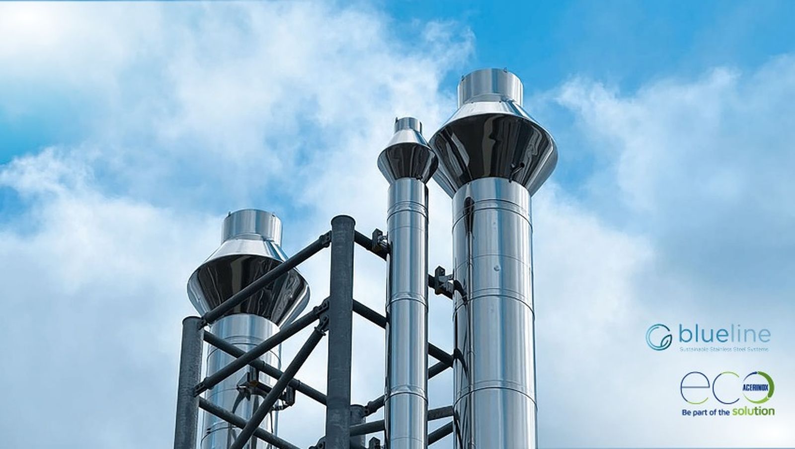 Línea de chimeneas Blueline, fabricadas por Jeremías con acero sostenible de Acerinox