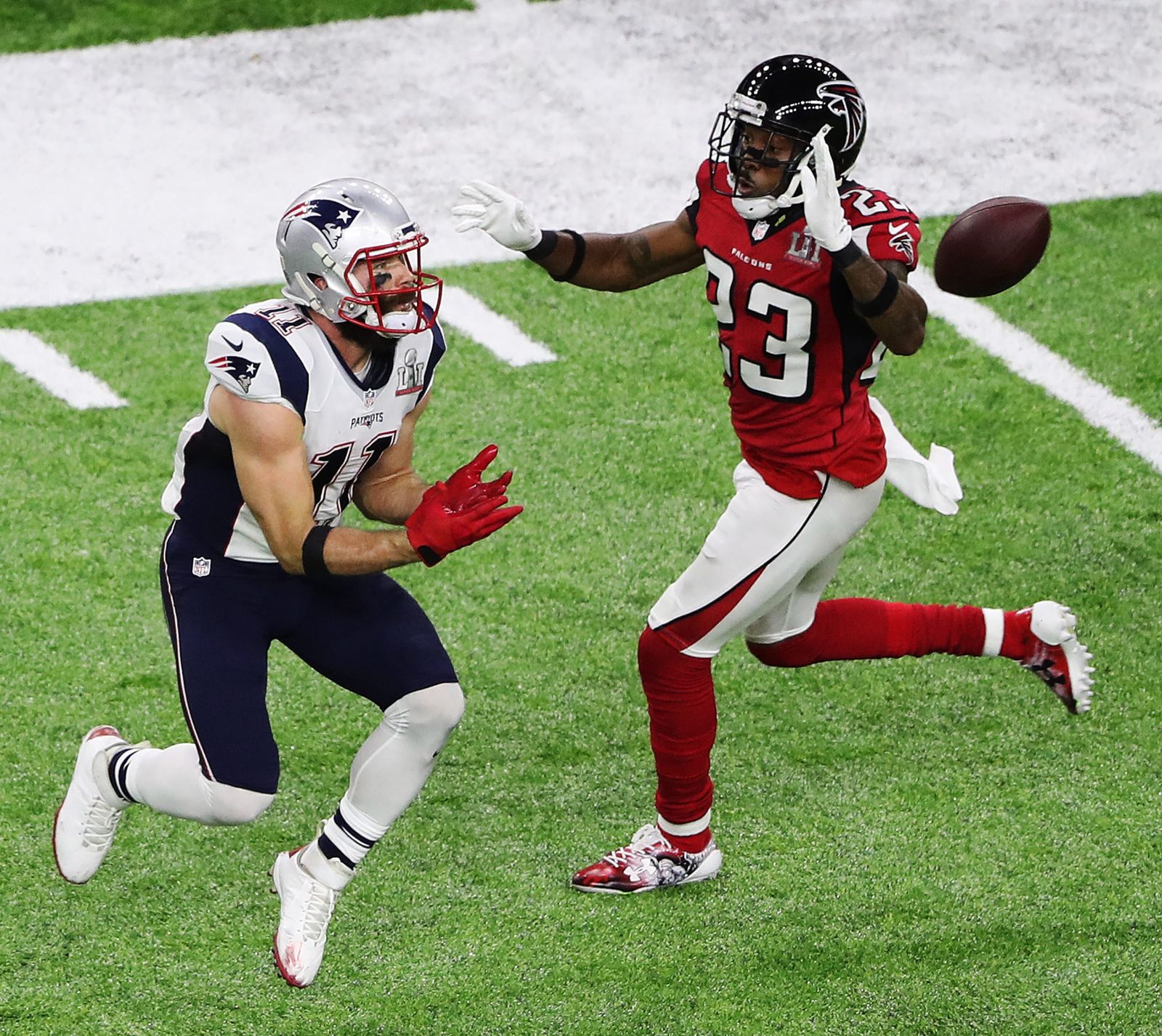 La final de la Super Bowl entre los Patriots y los Falcons