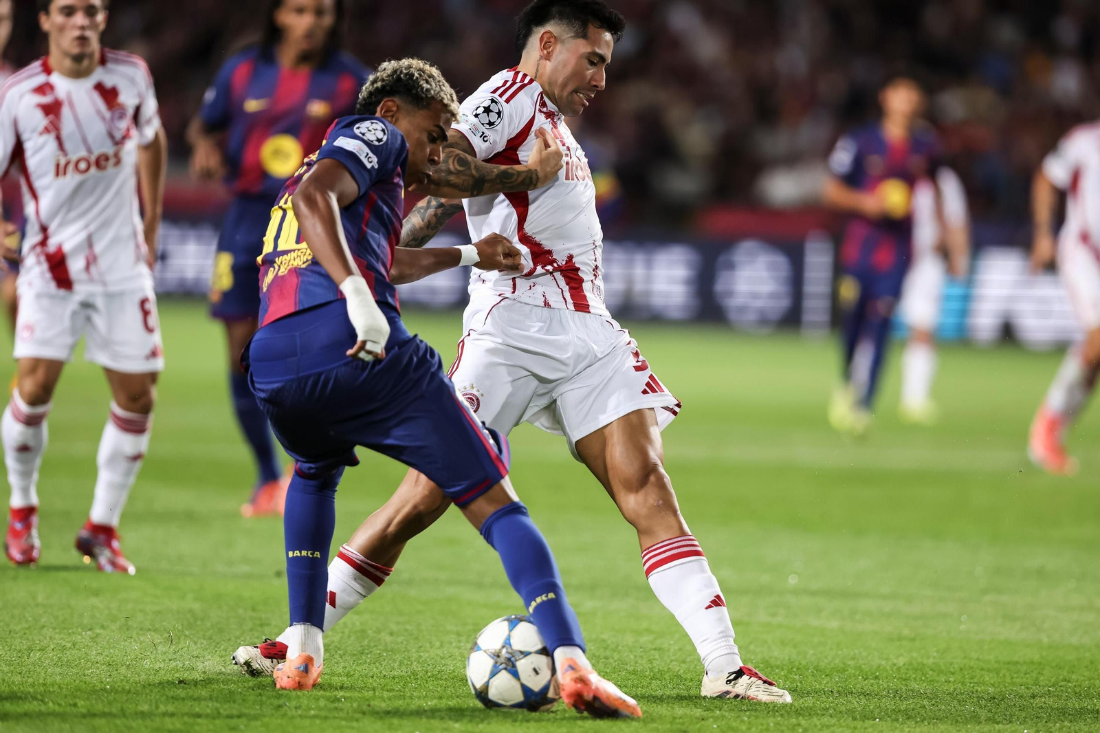 Las fotos del Barcelona-Olympiacos