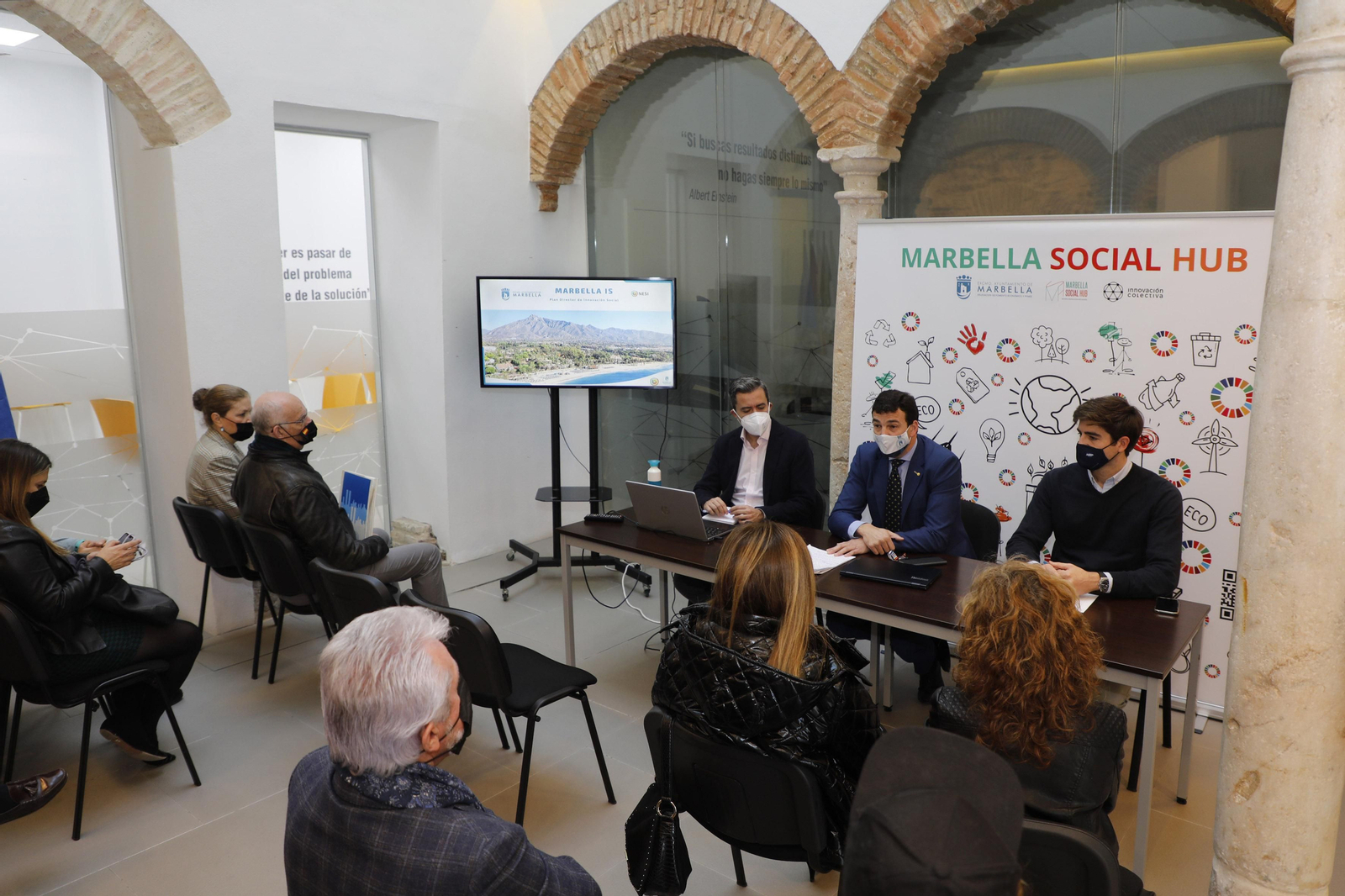 La presentación del plan de innovación social, en Marbella.