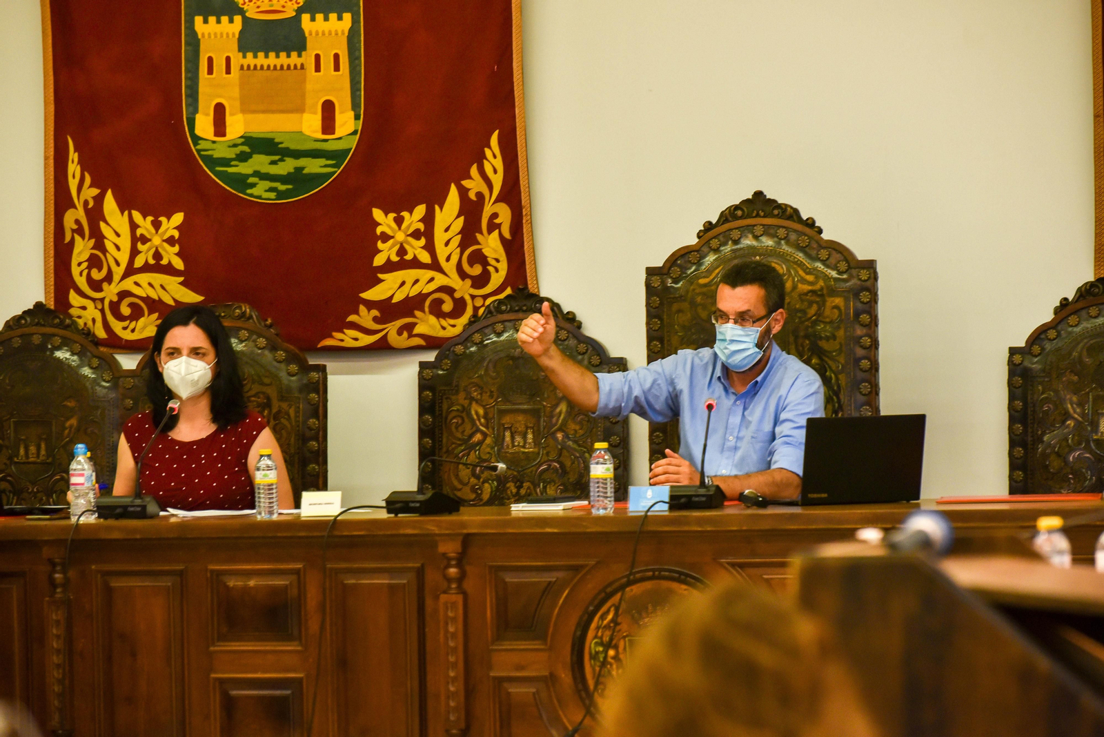 Franco, durante el Pleno celebrado el pasado jueves.