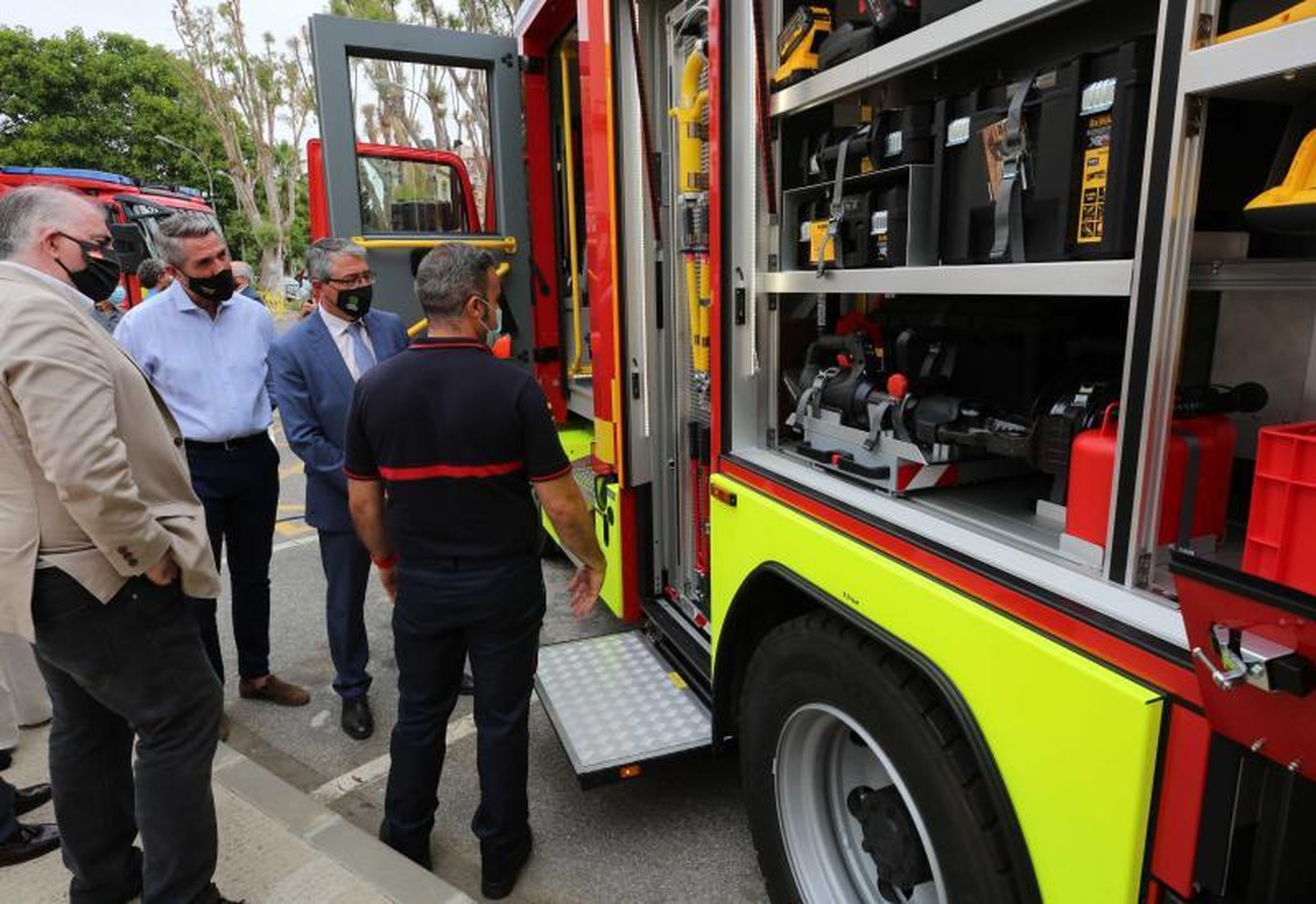 Uno de los nuevos vehículos contraincendios para núcleos urbanos