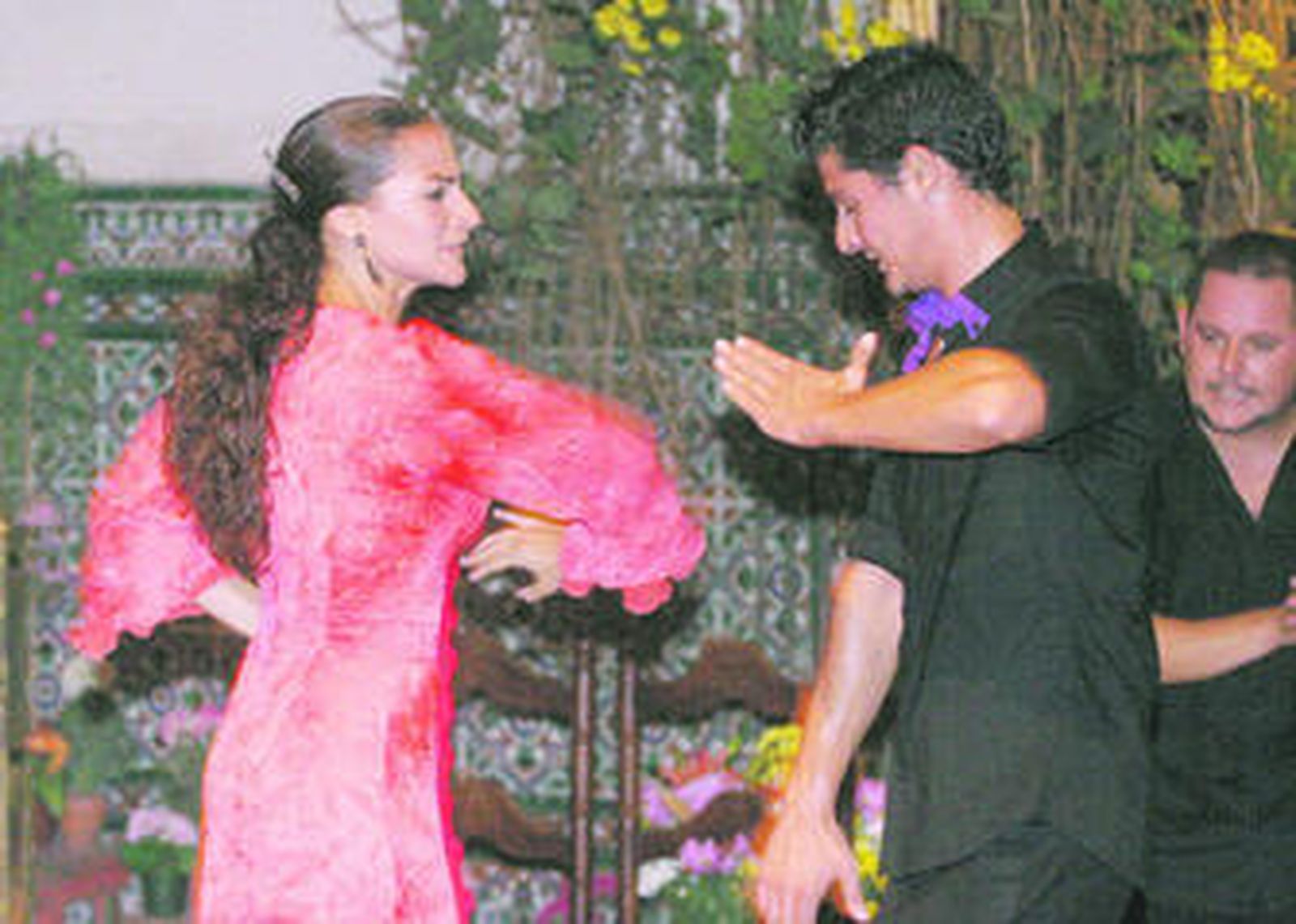 Actuación de los bailaores Adela y Rafael Campallo y del cantaor Jeromo Segura.