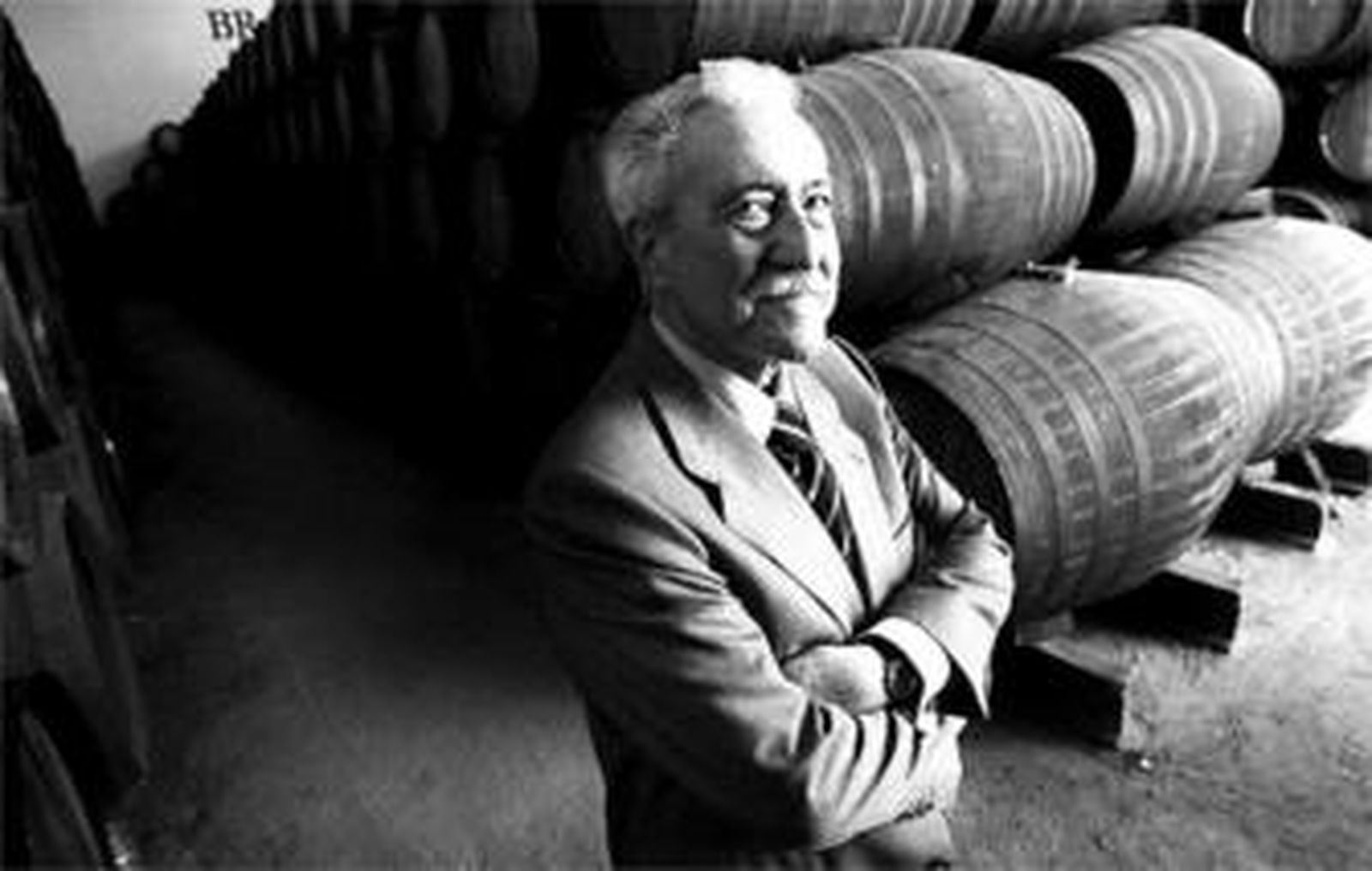 Juan Ignacio de Burgos, en su bodega en una entrevista realizada por este diario en enero de 2006.