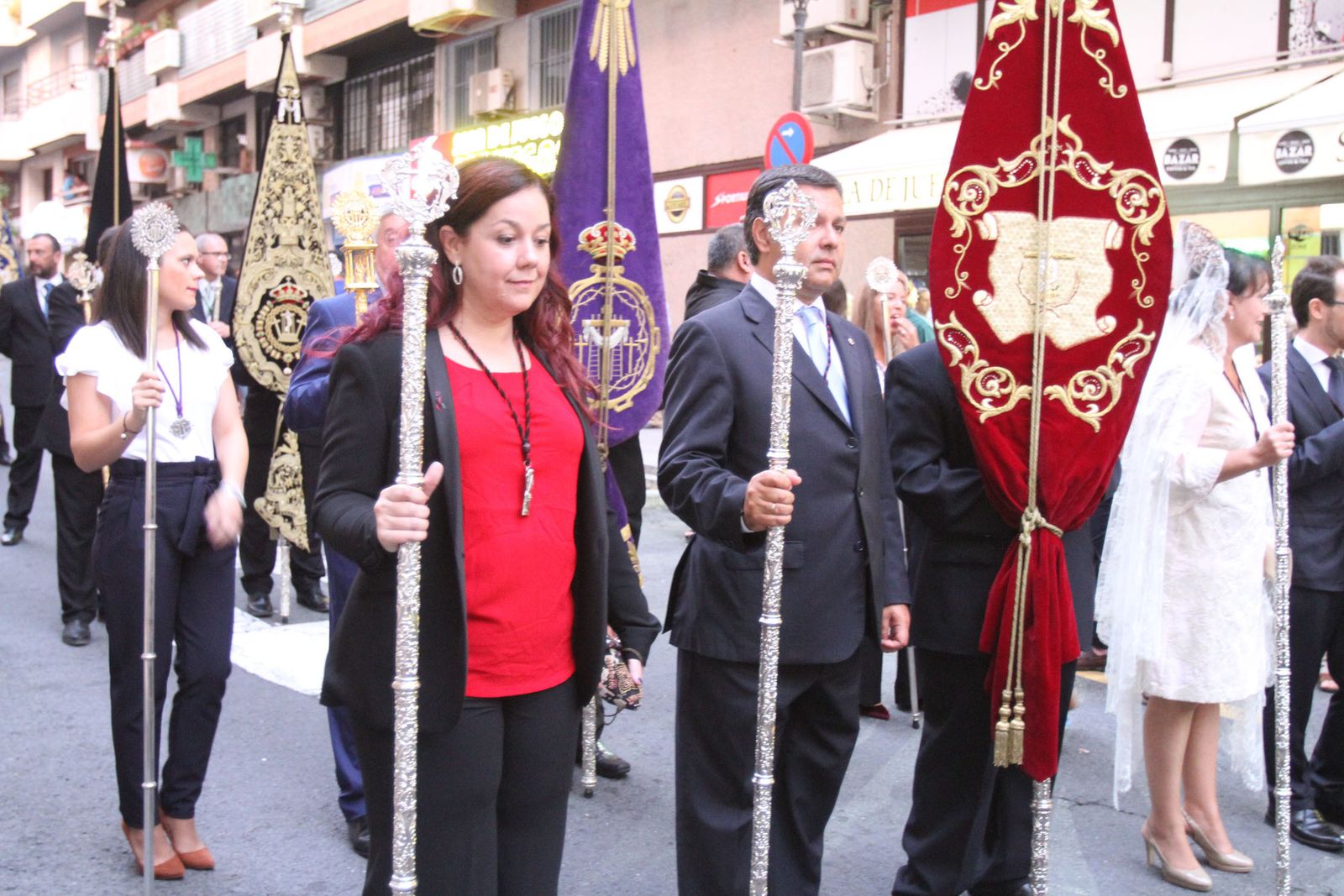 Procesión solemne de la Virgen de la Cinta.