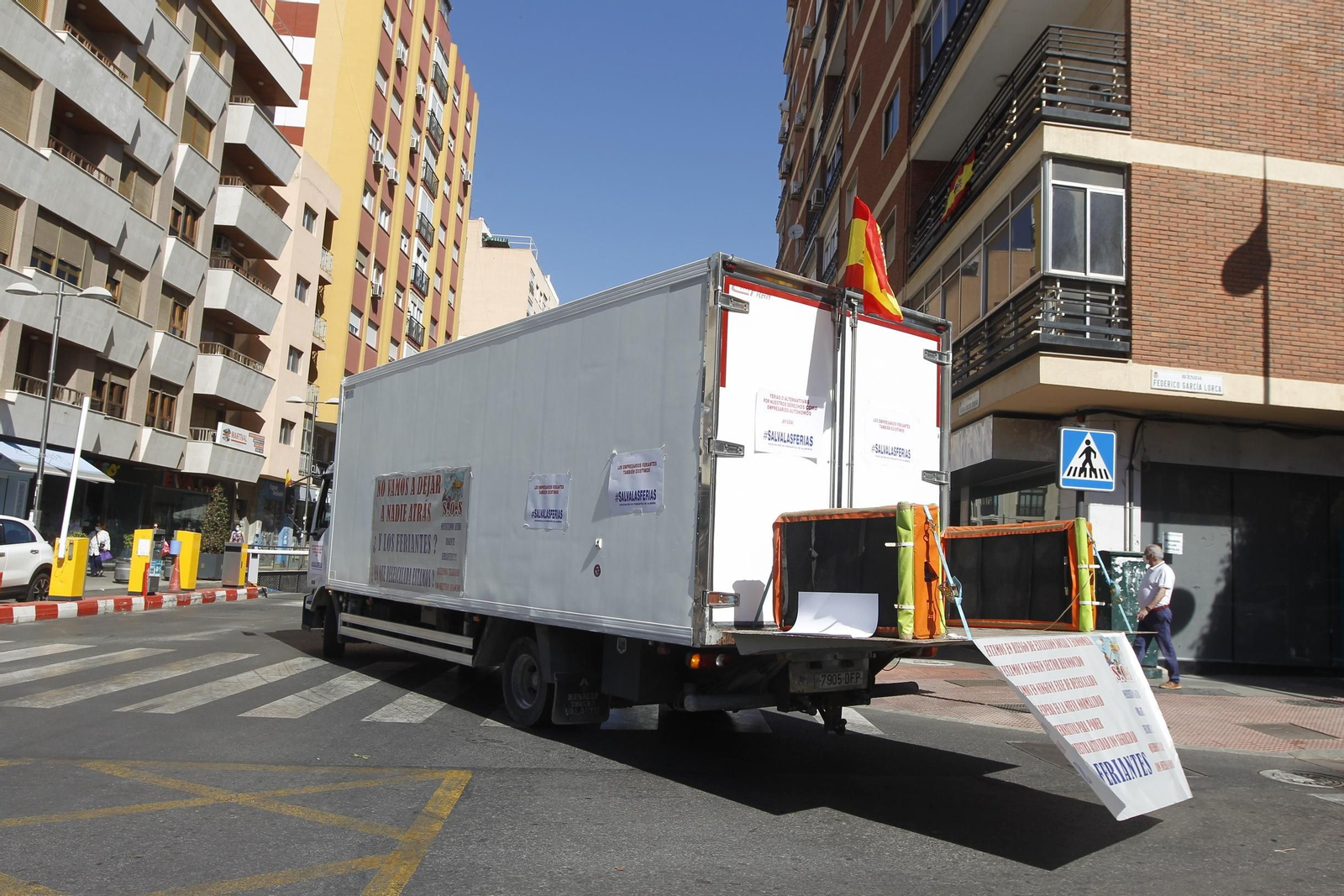 Fotogalería manifestación feriantes. Almería