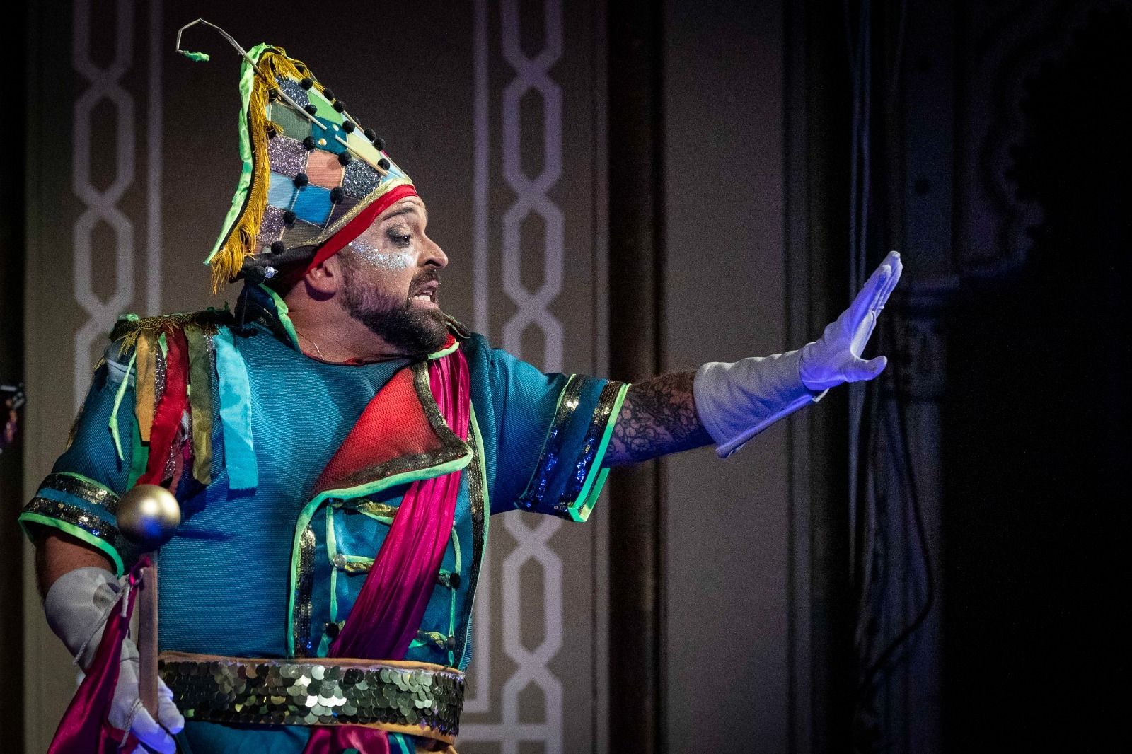 Jesús Macías durante la actuación de 'Los luciérnagas'