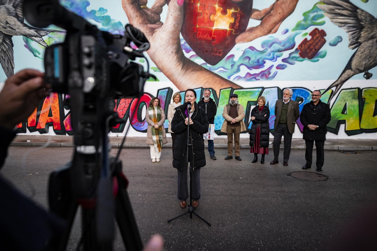 Inauguración del mural del Voluntariado en Jerez