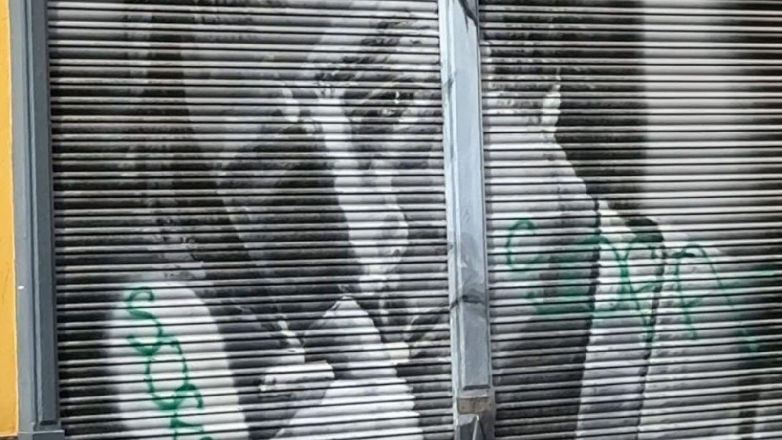 Así ha aparecido el mural de Silvio este domingo. Así ha aparecido el mural de Silvio este domingo.