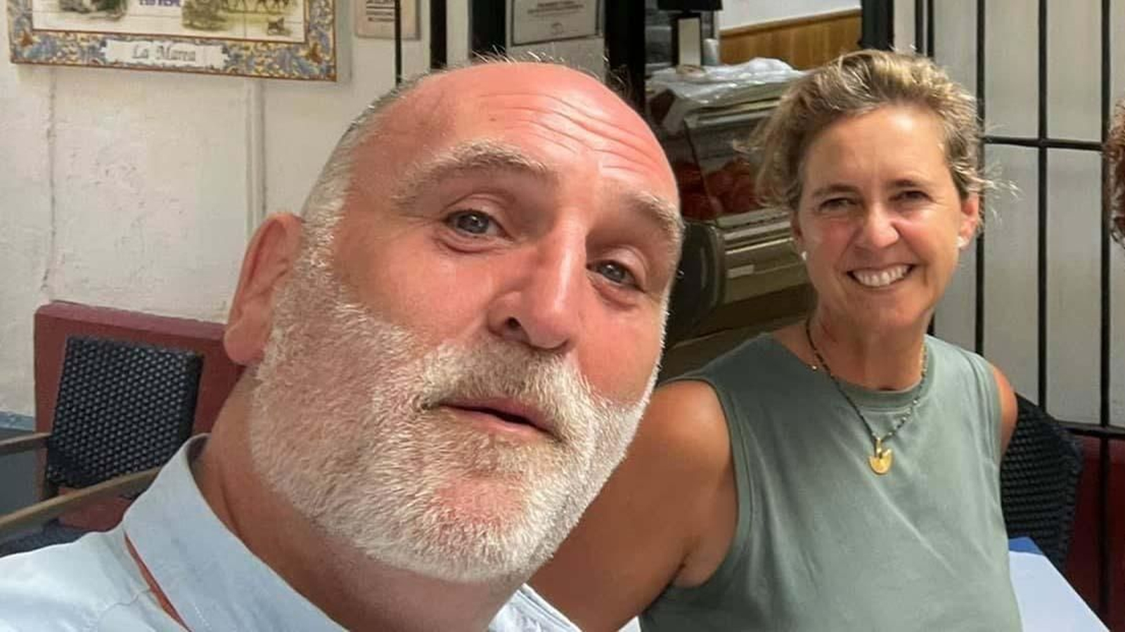 El chef José Andrés y su esposa, la algecireña Tichi Fernández.