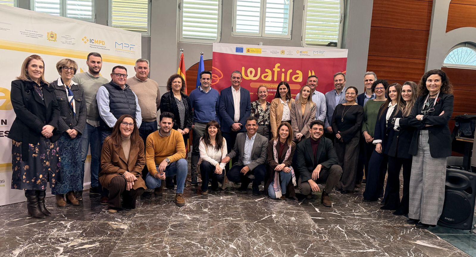 Inauguración de Wafira II en las Cocheras del Puerto de Huelva.