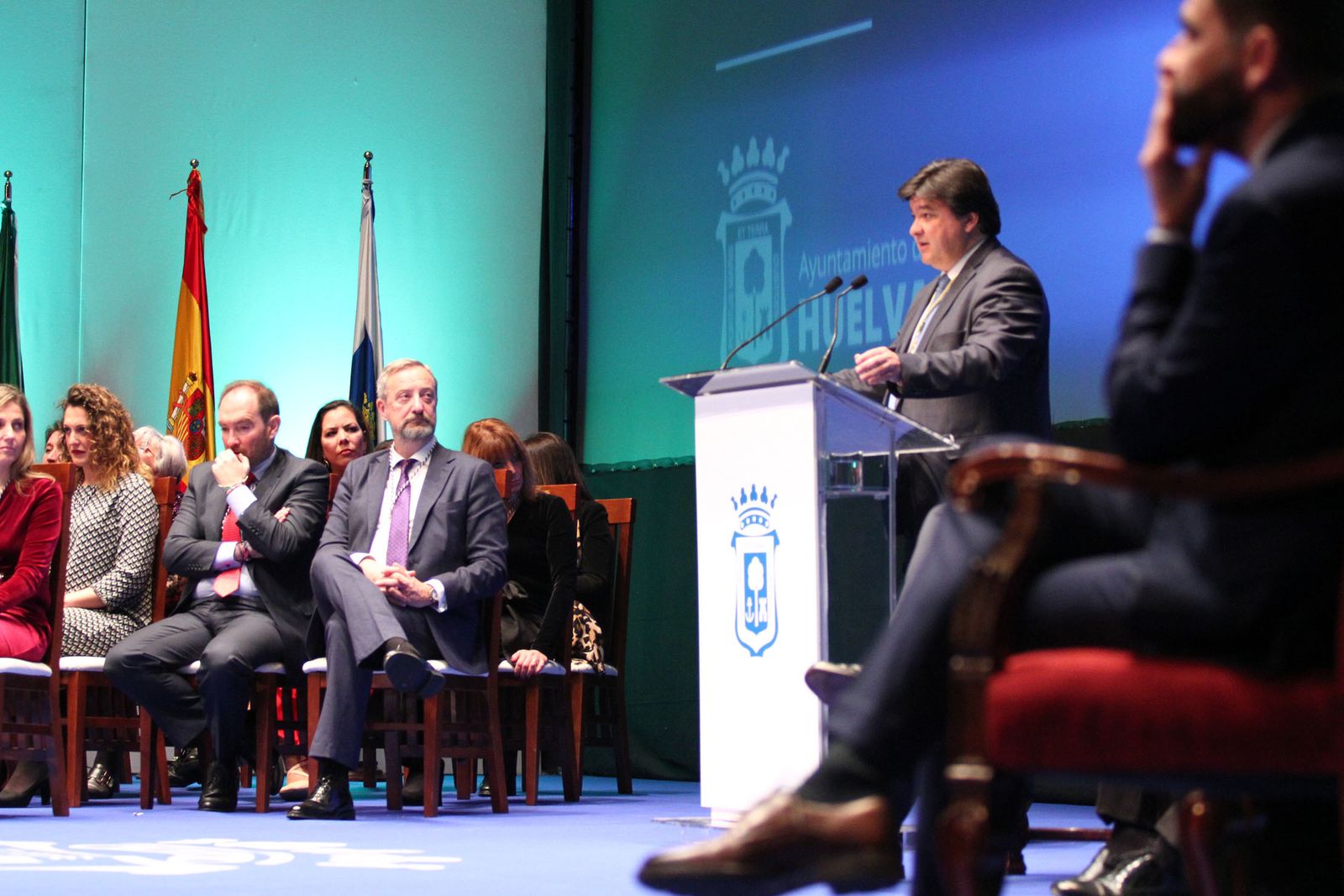 Imágenes de la entrega de las medallas de Huelva