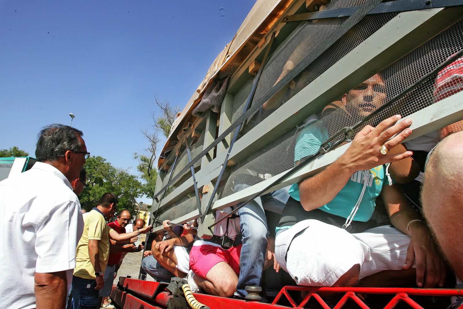 Retrospectiva del traslado de uno de los pasos de la Candelaria.